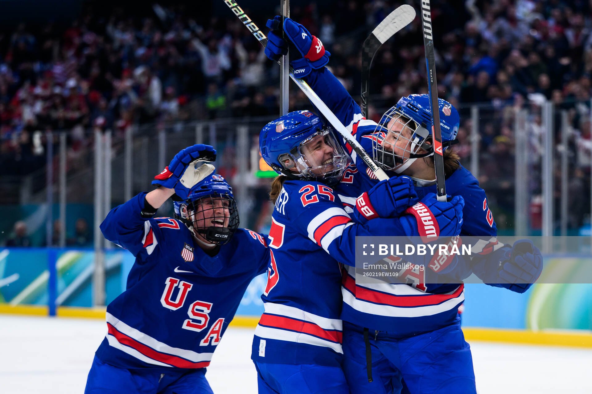 Hilary Knight of USA celebrates