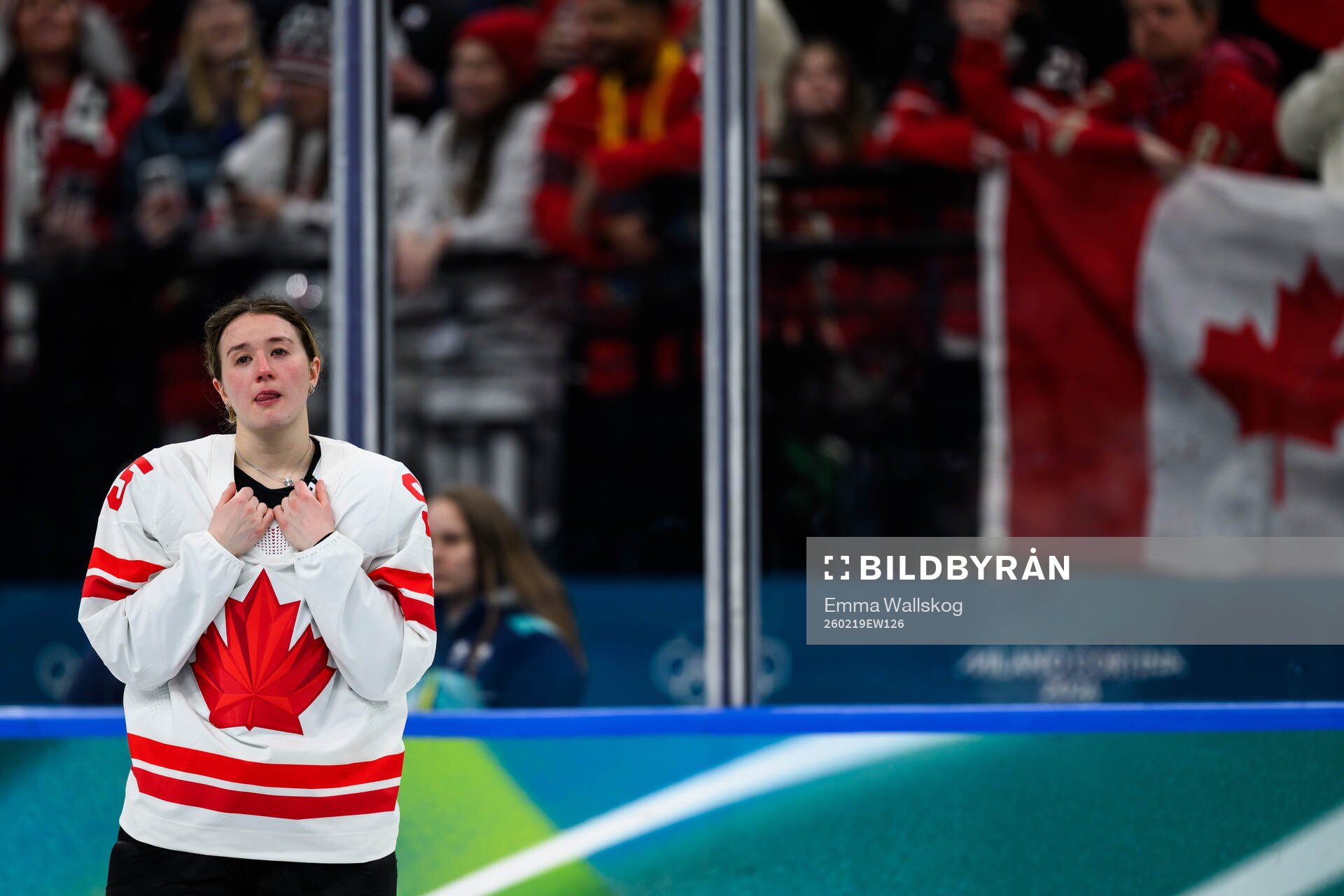 Daryl Watts of Canada looks dejected