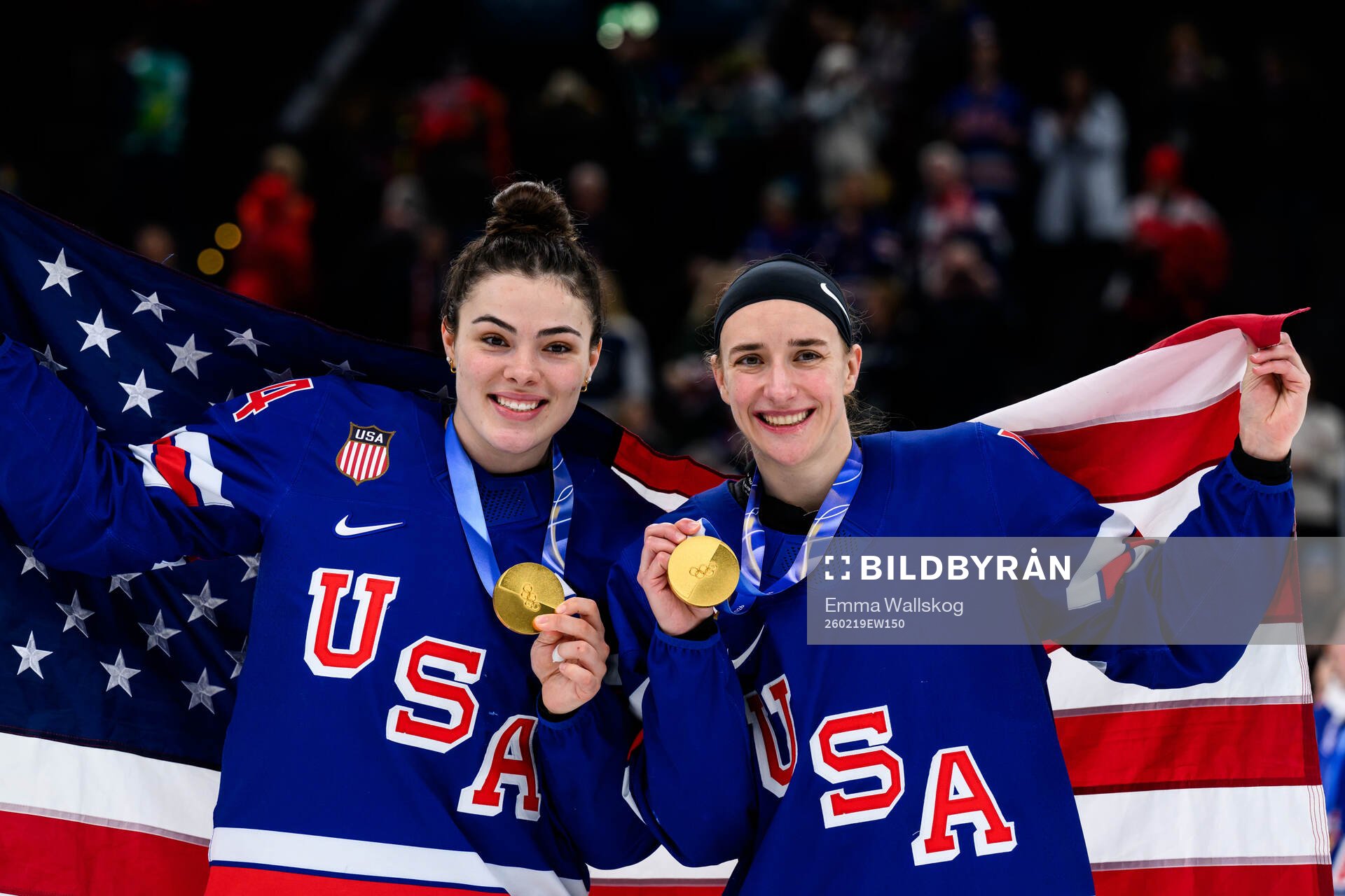 Joy Dunne and Hayley Scamurra of USA celebrate with their