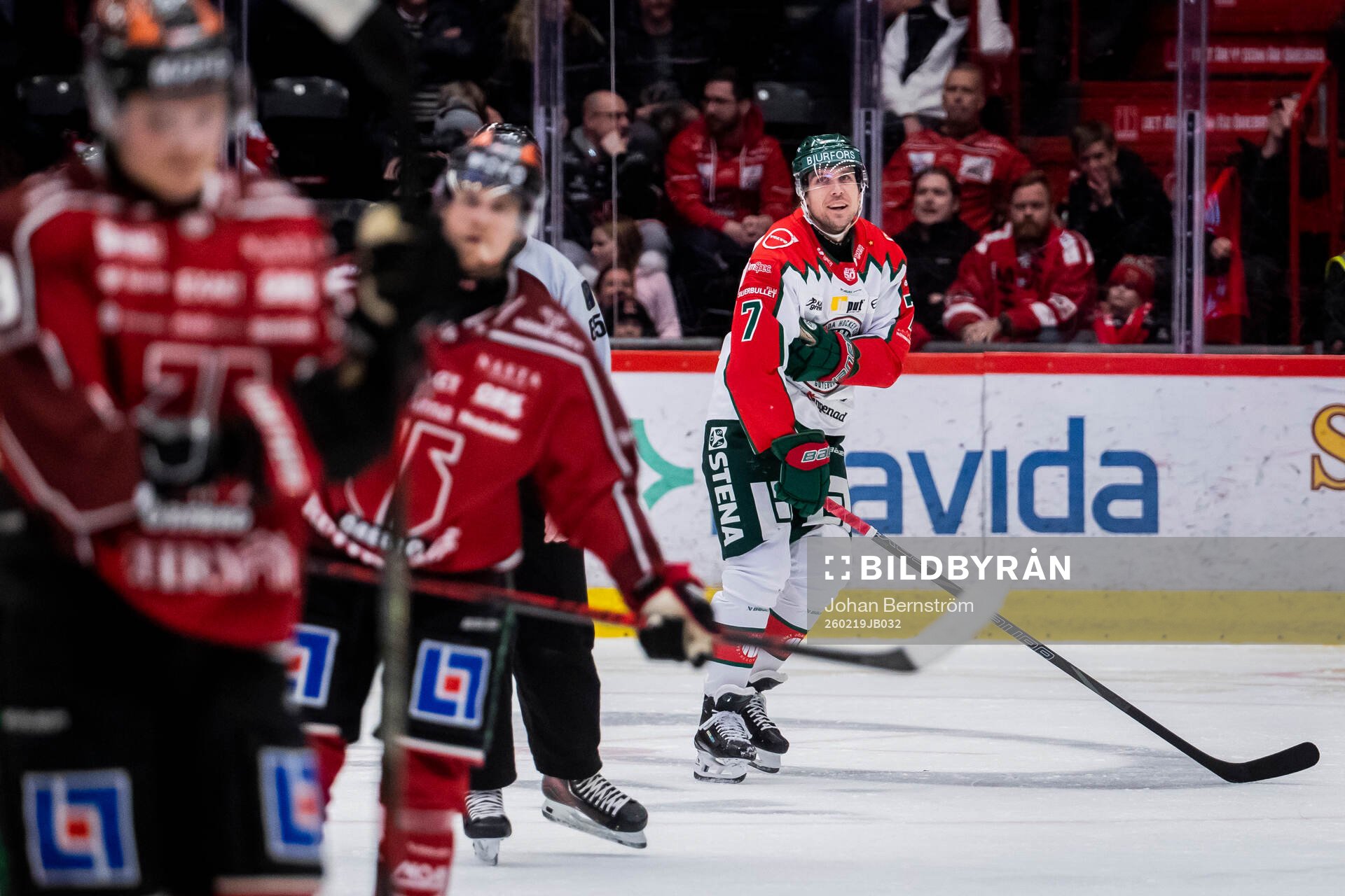 Frölundas Henrik Tömmernes jublar vid 2-3