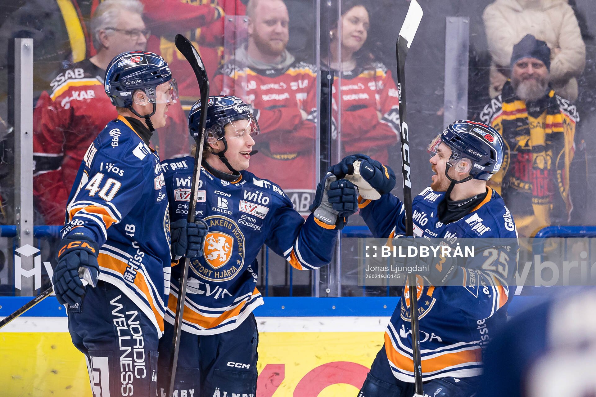Växjös Dennis Rasmussen, Karl Henriksson och Lucas
