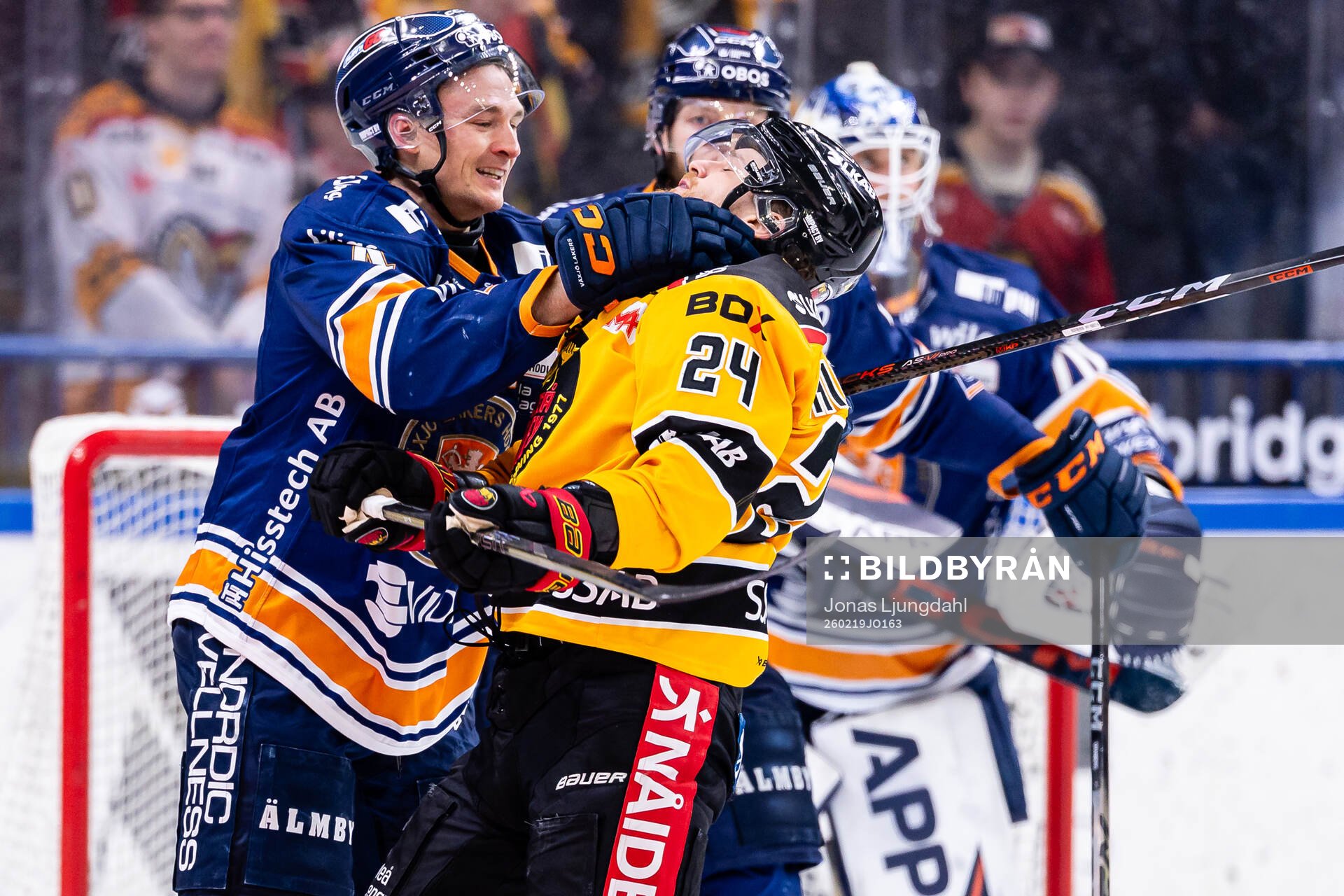 Växjös Keegan Lowe och Luleås Brendan Shinnimin