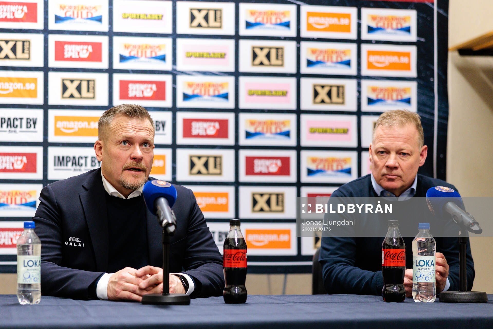 Växjös assisterande tränare Joakim Fagervall och Luleås