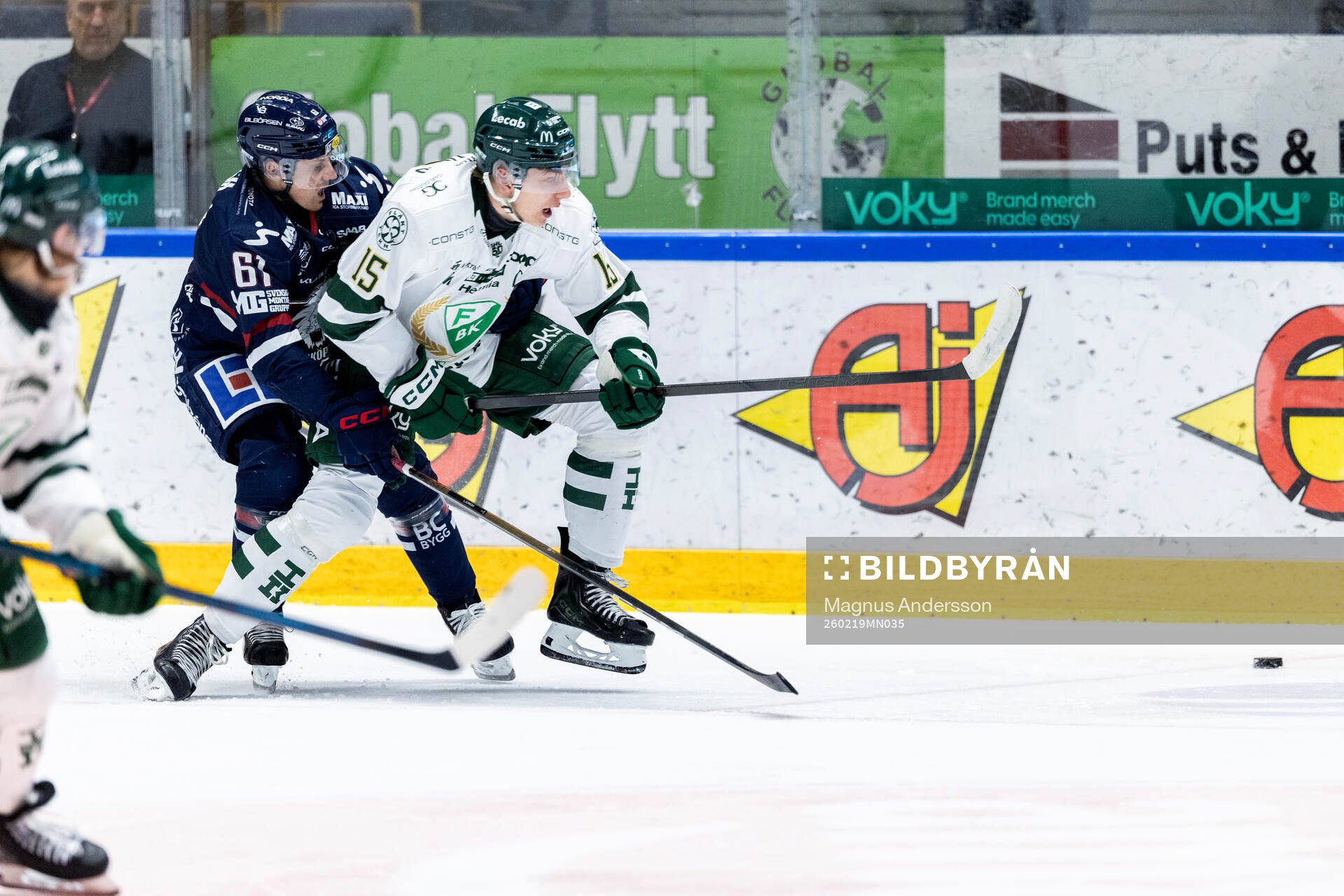Linköpings Markus Ljungh och Färjestads Jack Berglund