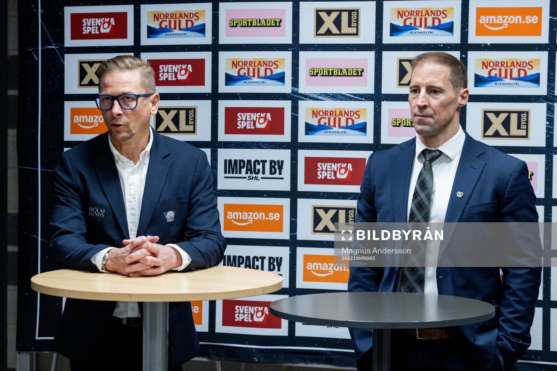 Linköpings assisterande tränare Magnus Johansson och