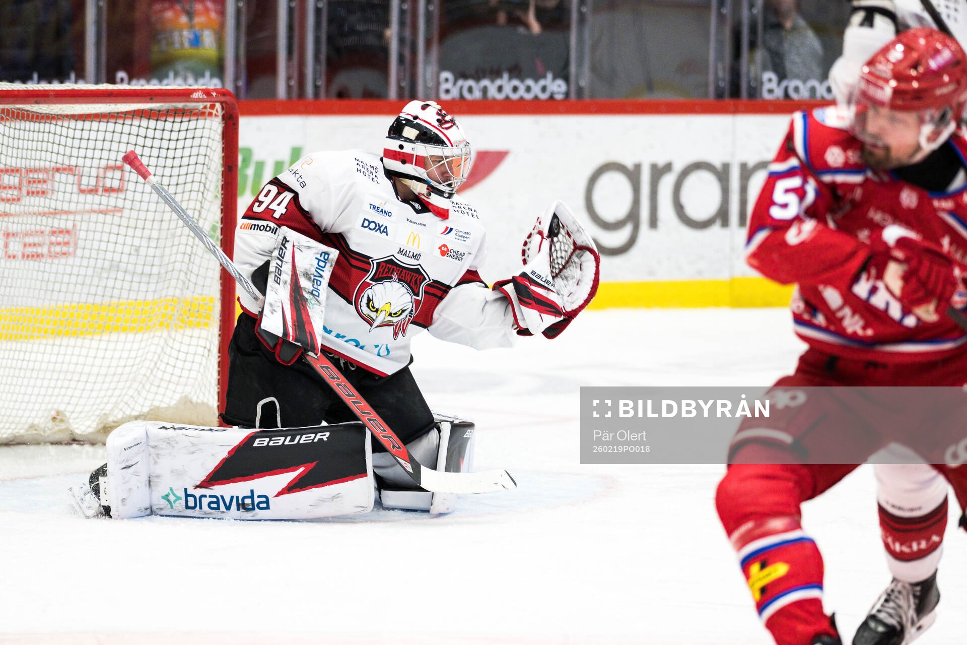 Malmö Redhawks målvakt Marek Langhamer