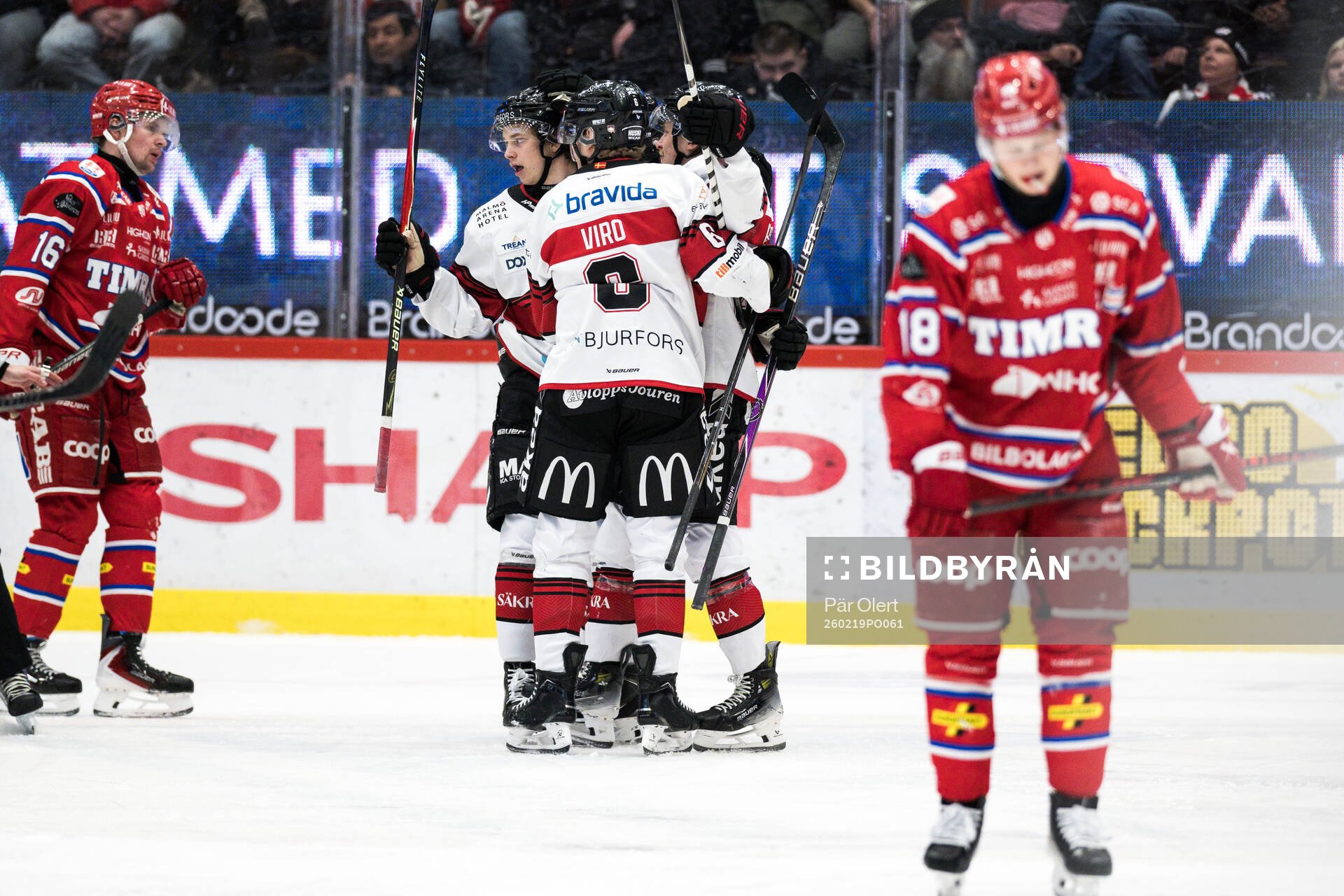 Malmö Redhawks Robin Hanzl jublar