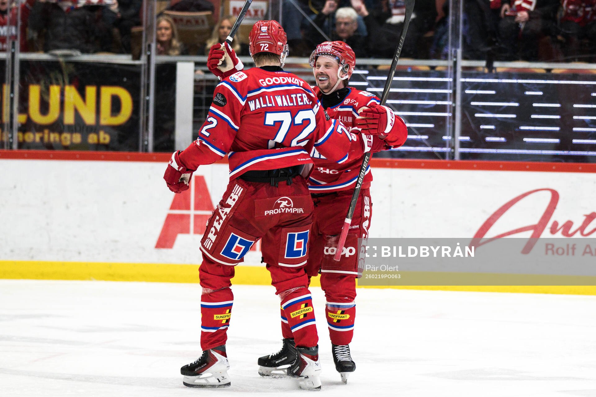 Timrås Erik Walli Walterholm, Jonathan Dahlén jublar