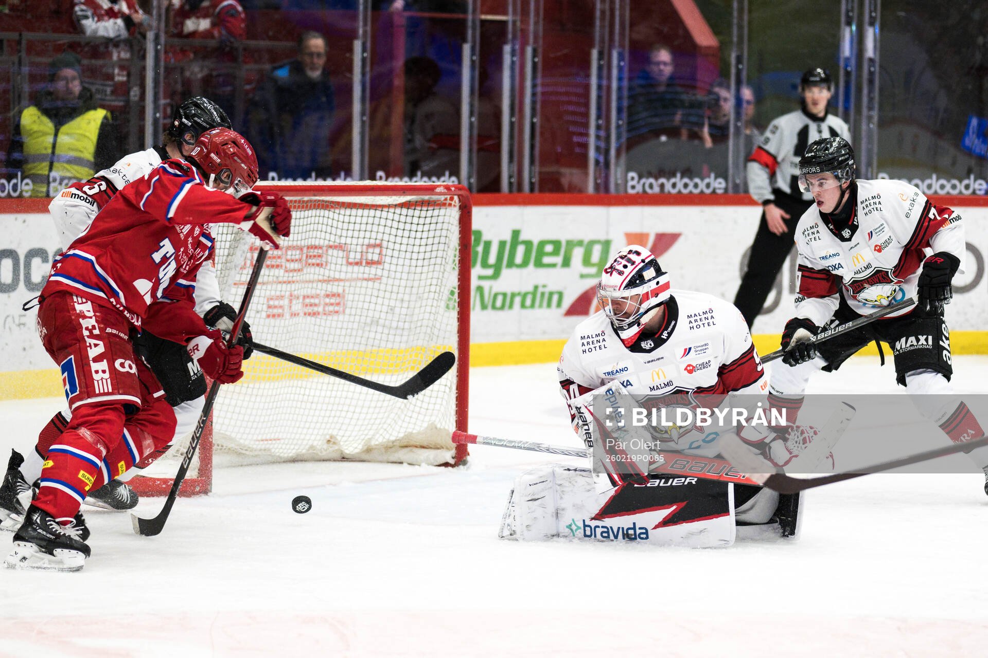 Malmö Redhawks målvakt Marek Langhamer
