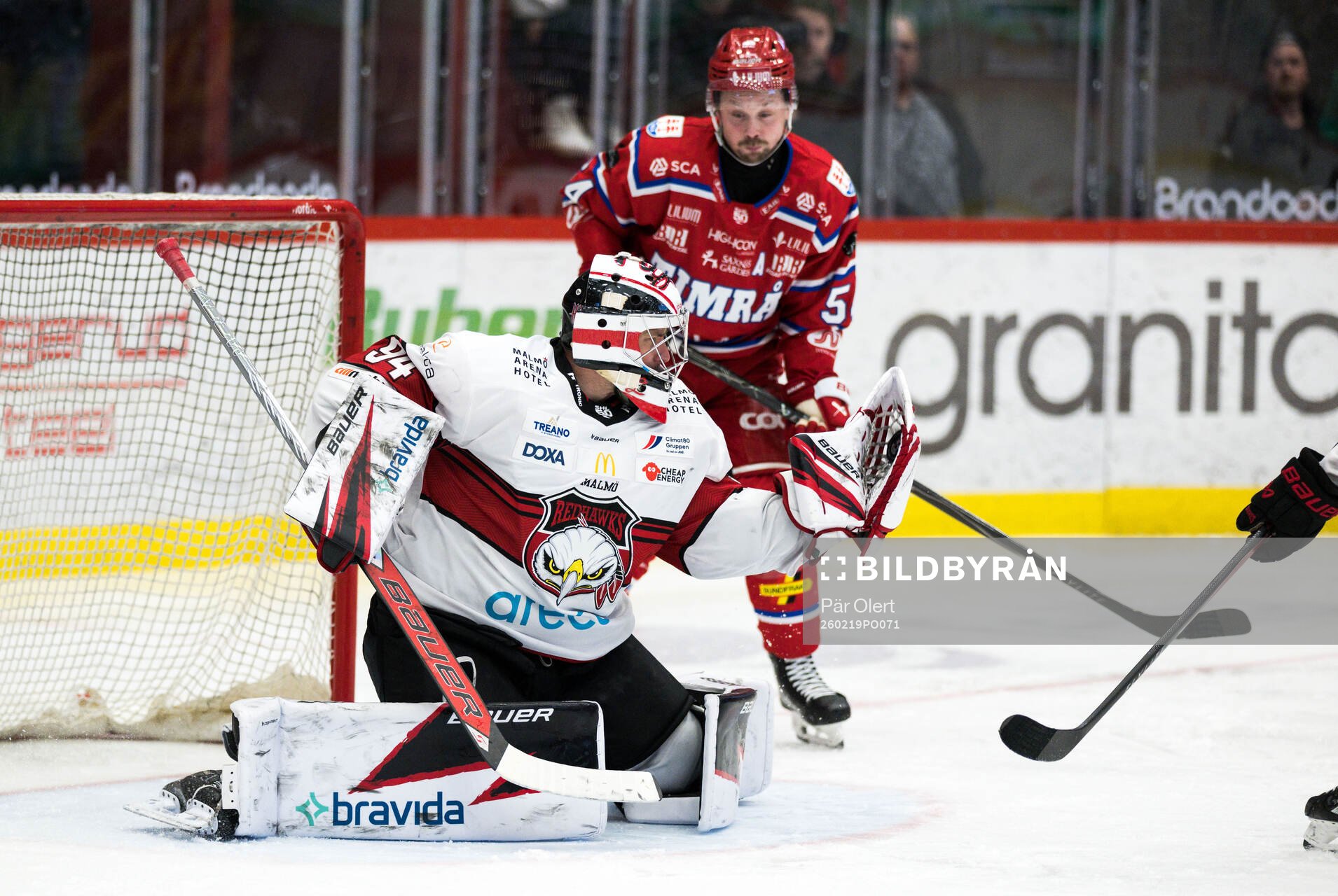 Malmö Redhawks målvakt Marek Langhamer