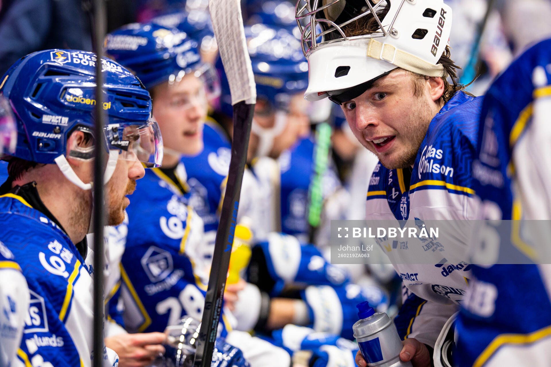Leksands målvakt Filip Larsson
