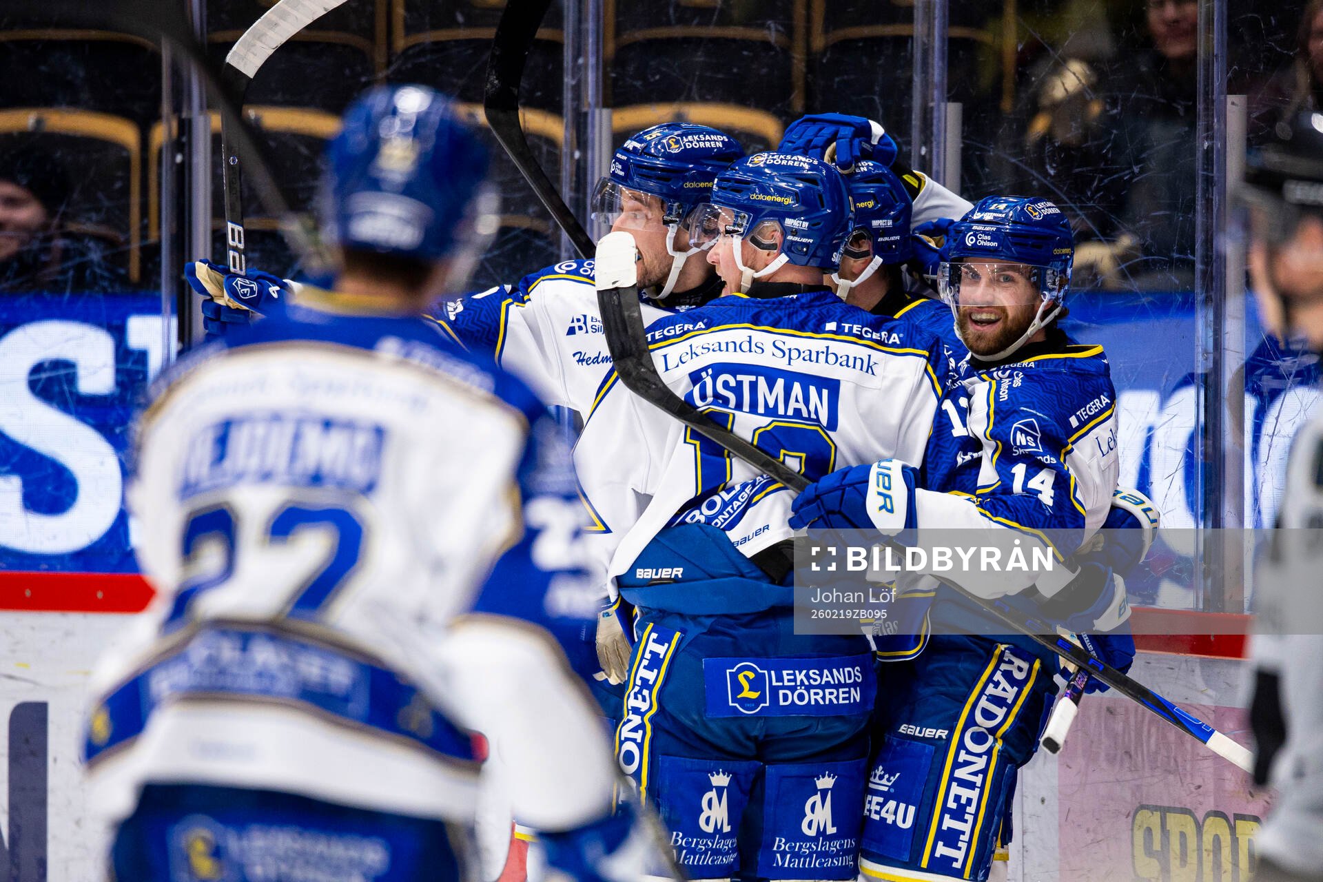 Leksands Oskar Lang jublar