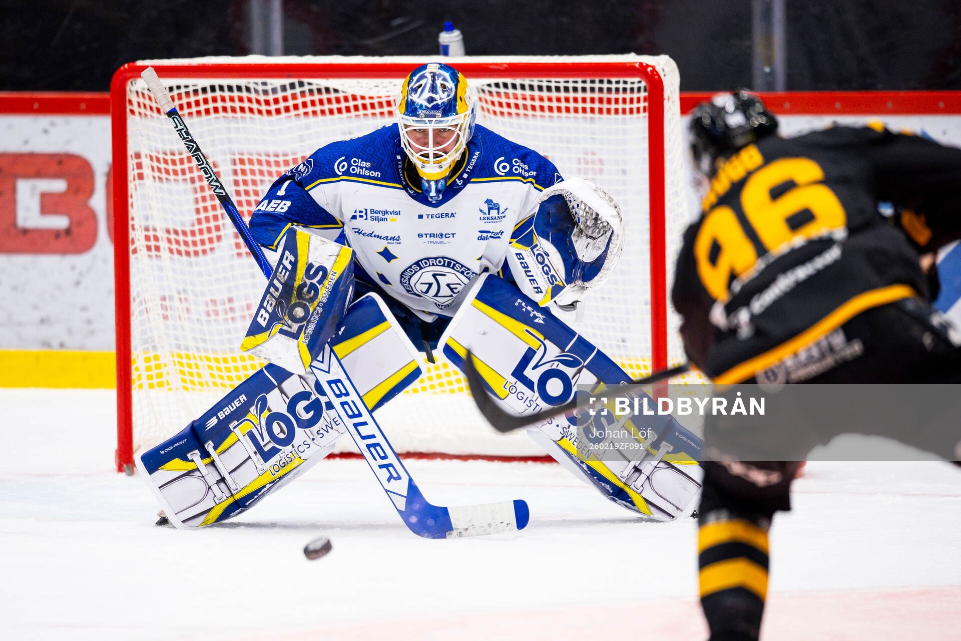Leksands målvakt Marcus Gidlöf