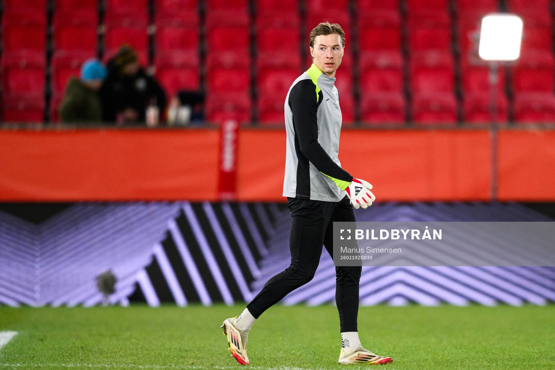 Goalkeeper Mathias Dyngeland of Brann