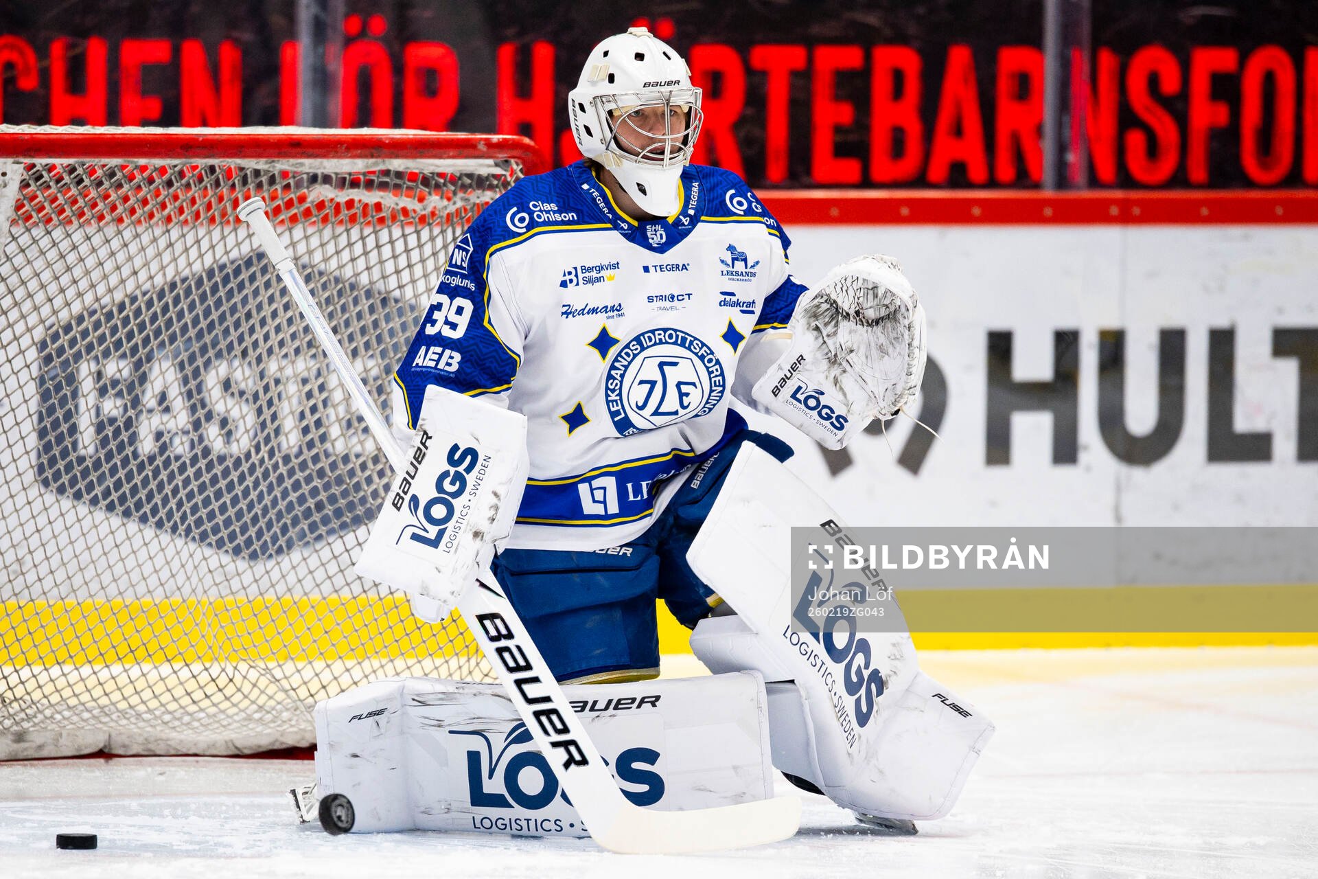 Leksands målvakt Filip Larsson