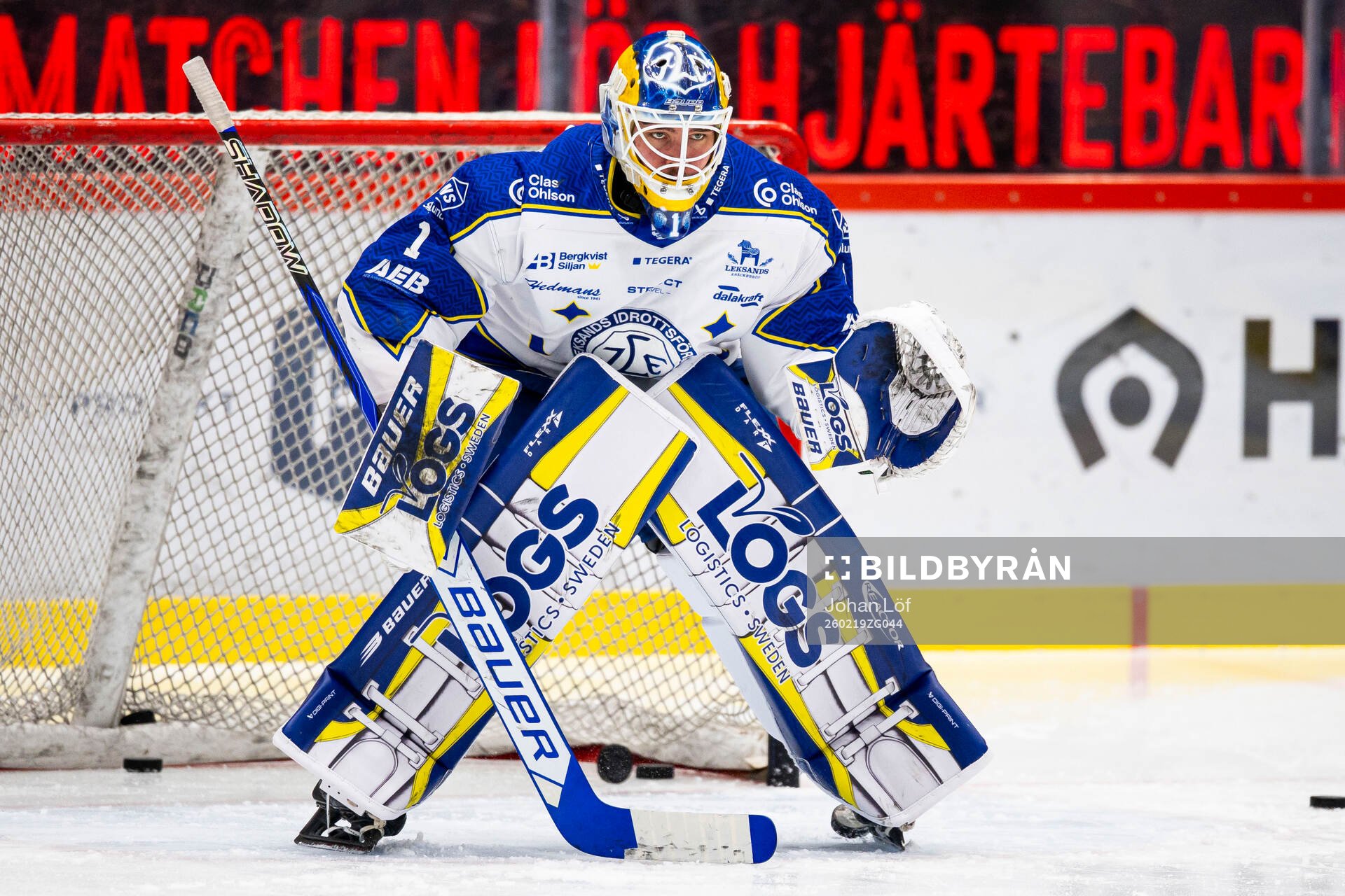 Leksands målvakt Marcus Gidlöf