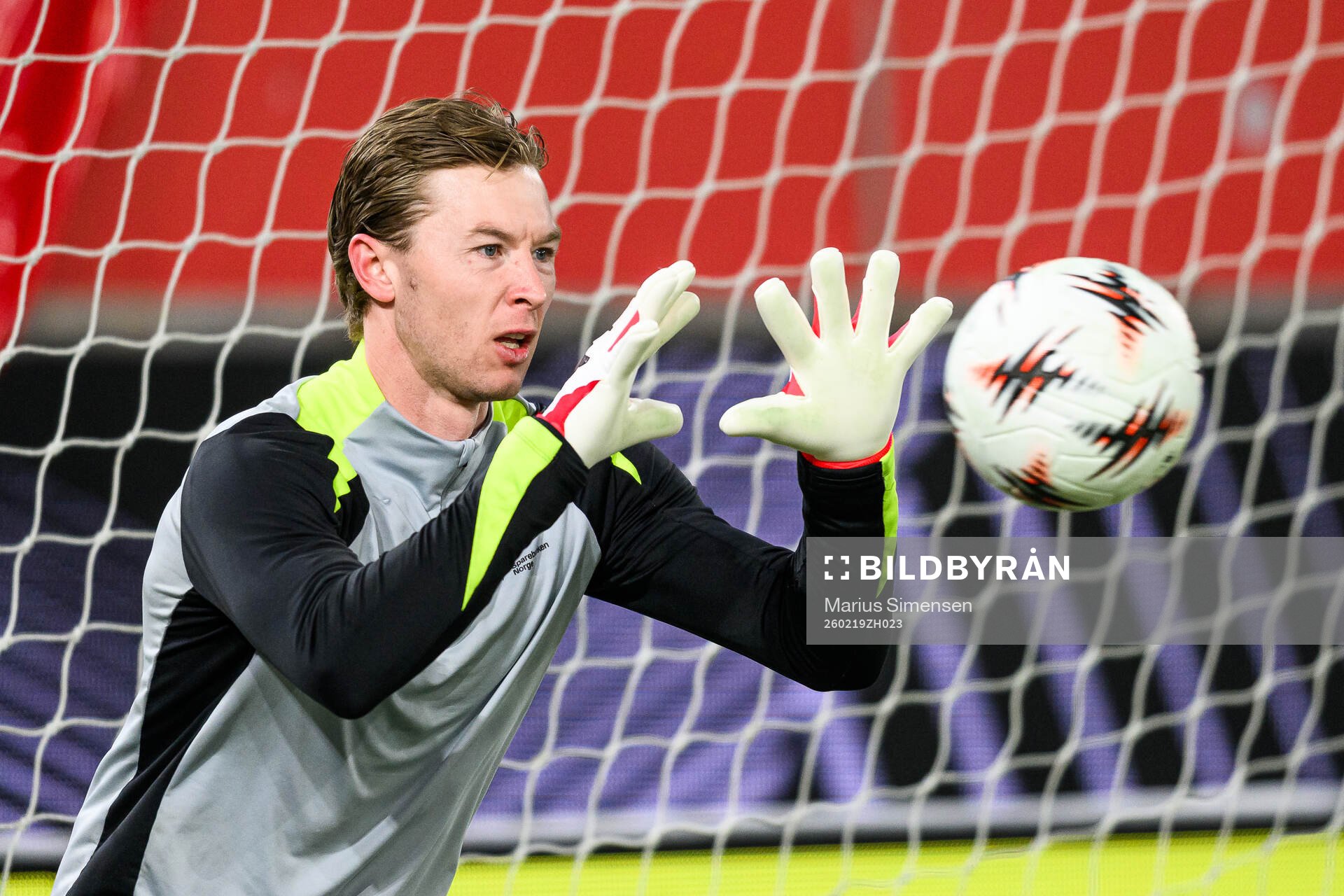 Goalkeeper Mathias Dyngeland of Brann