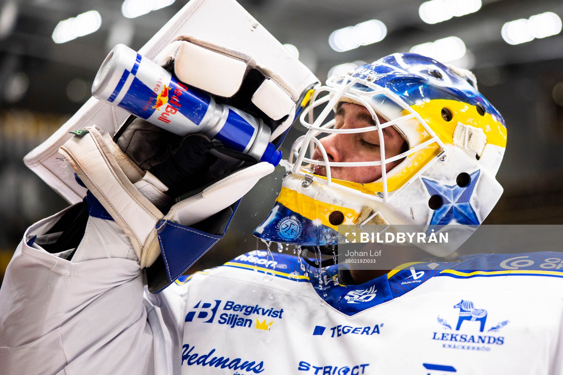 Leksands målvakt Marcus Gidlöf