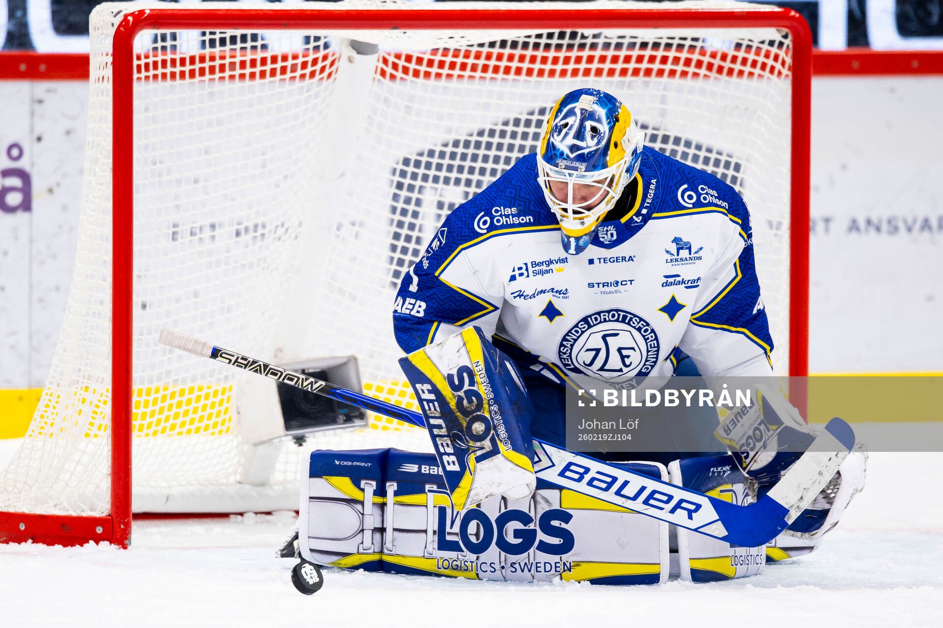 Leksands målvakt Marcus Gidlöf