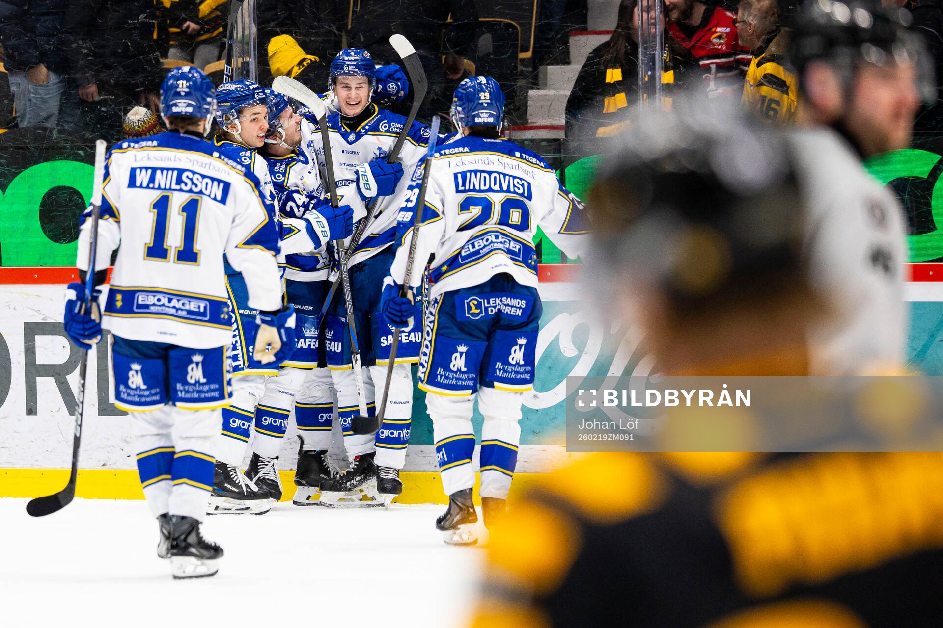 Leksands Tinus Luc Koblar jublar