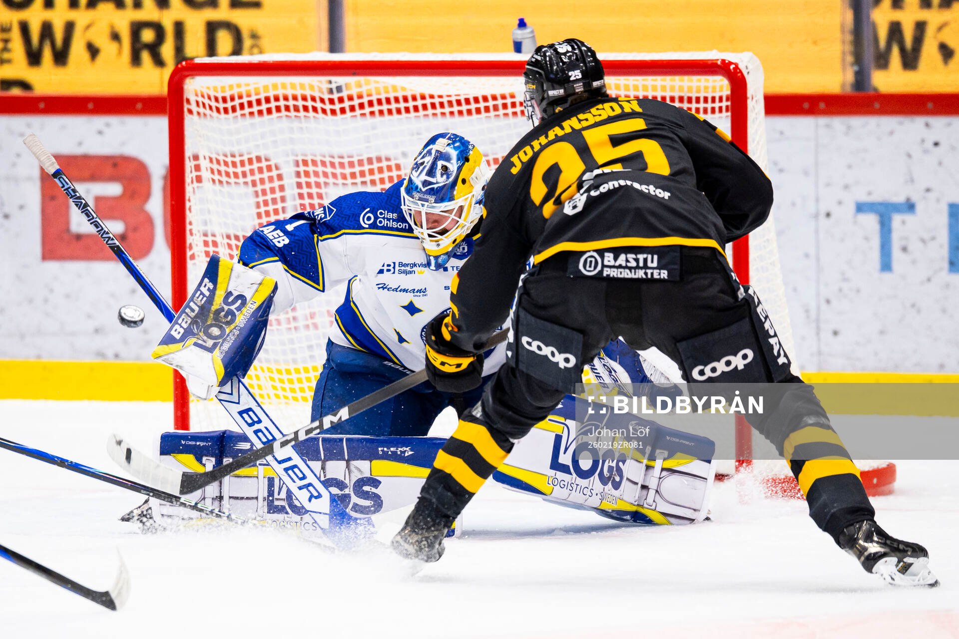 Leksands målvakt Marcus Gidlöf