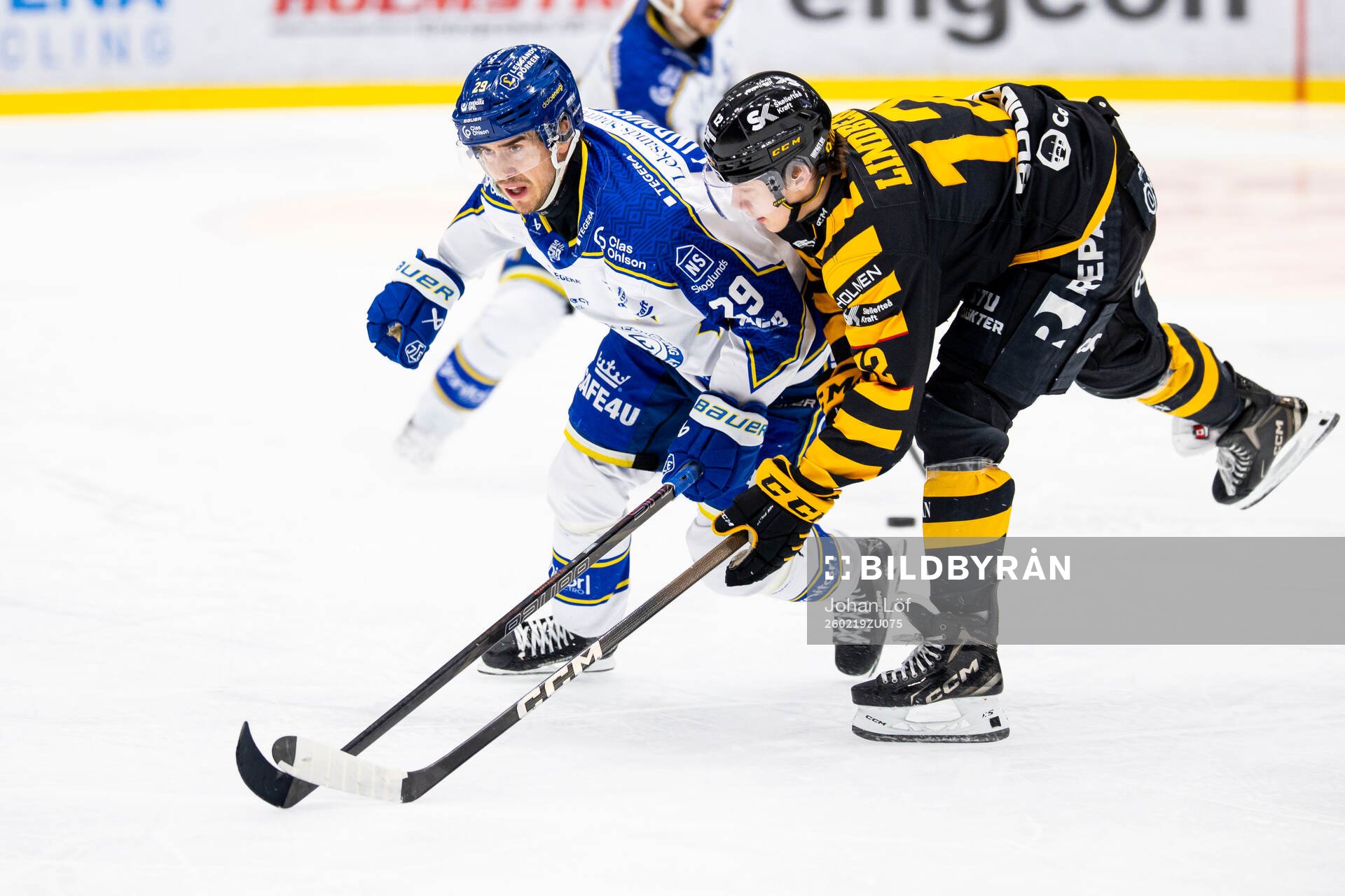 Leksands Michael Lindqvist och Skellefteås Valter Lindberg