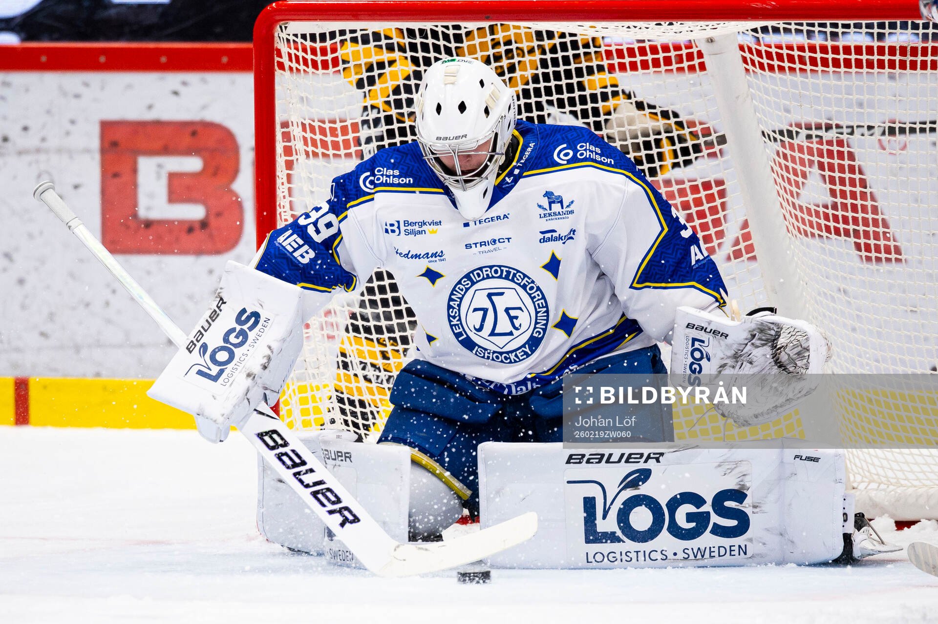 Leksands målvakt Filip Larsson
