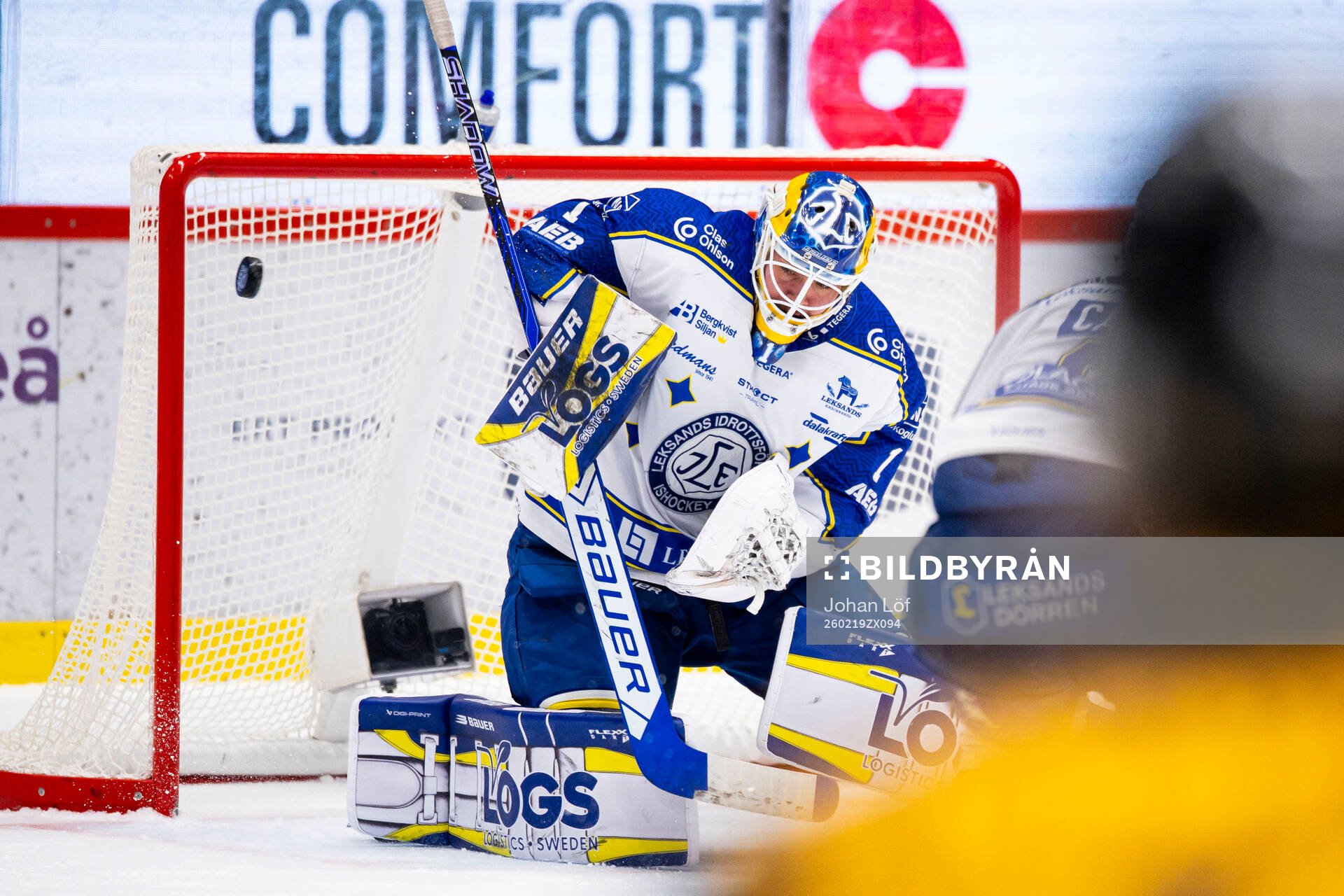 Leksands målvakt Marcus Gidlöf