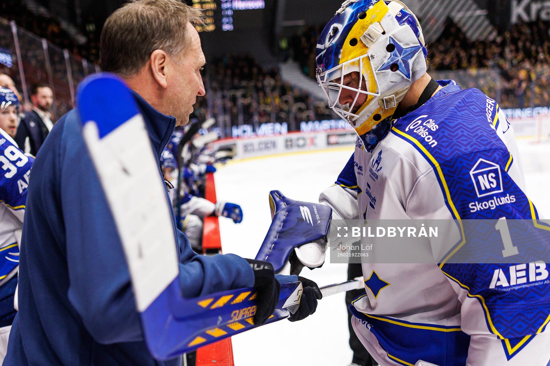 Leksands målvakt Marcus Gidlöf