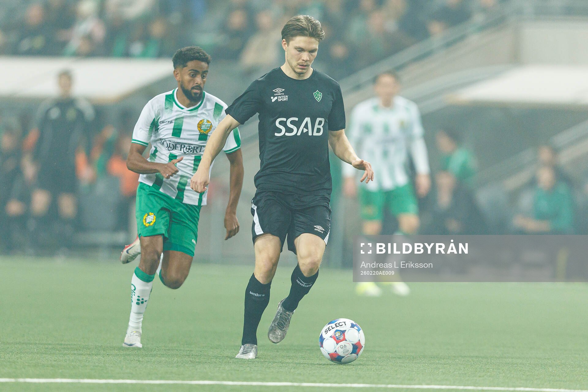 Hammarbys Tesfaldet Tekie och Brages Gustav Berggren