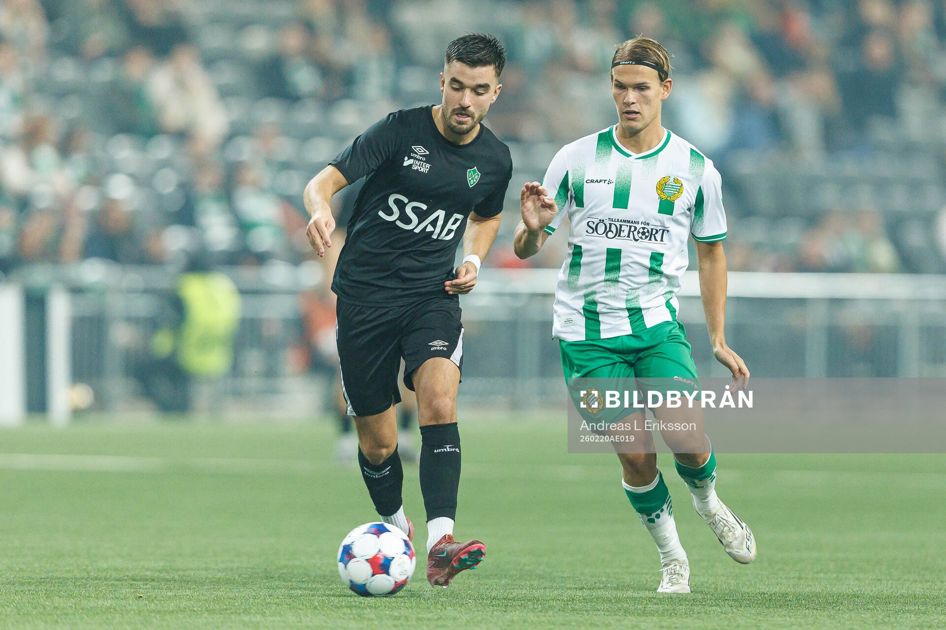 Brages Haris Brkic och Hammarbys Markus Karlsson