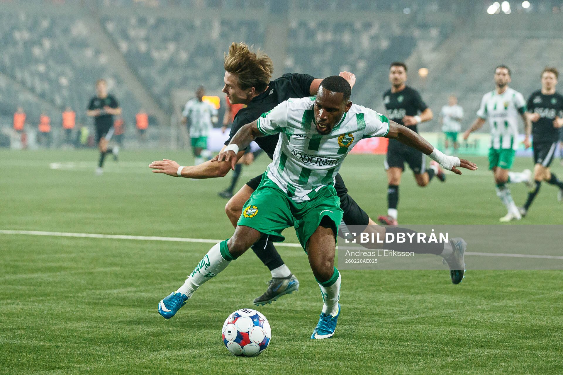 Hammarbys Okeke Obilor Denzel och Brages Noah Östberg