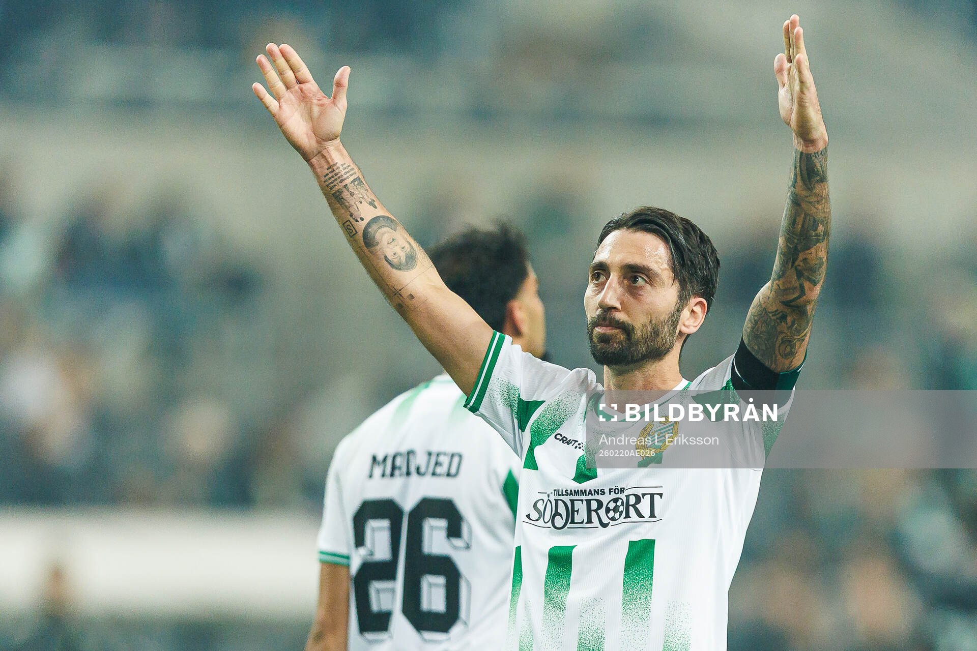 Hammarbys Nahir Besara jublar