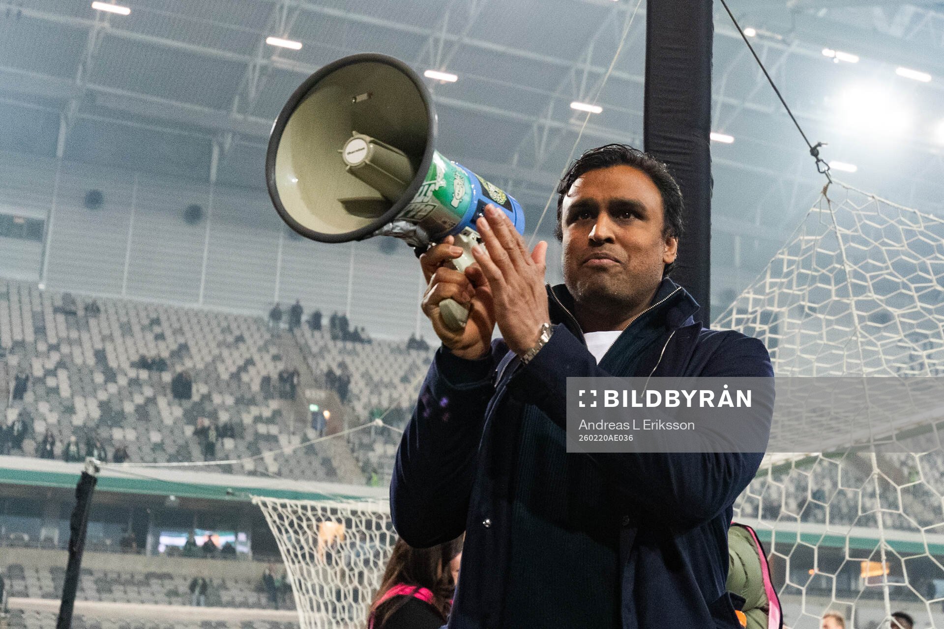 under fotbollsmatchen i Svenska Cupen mellan Hammarby och