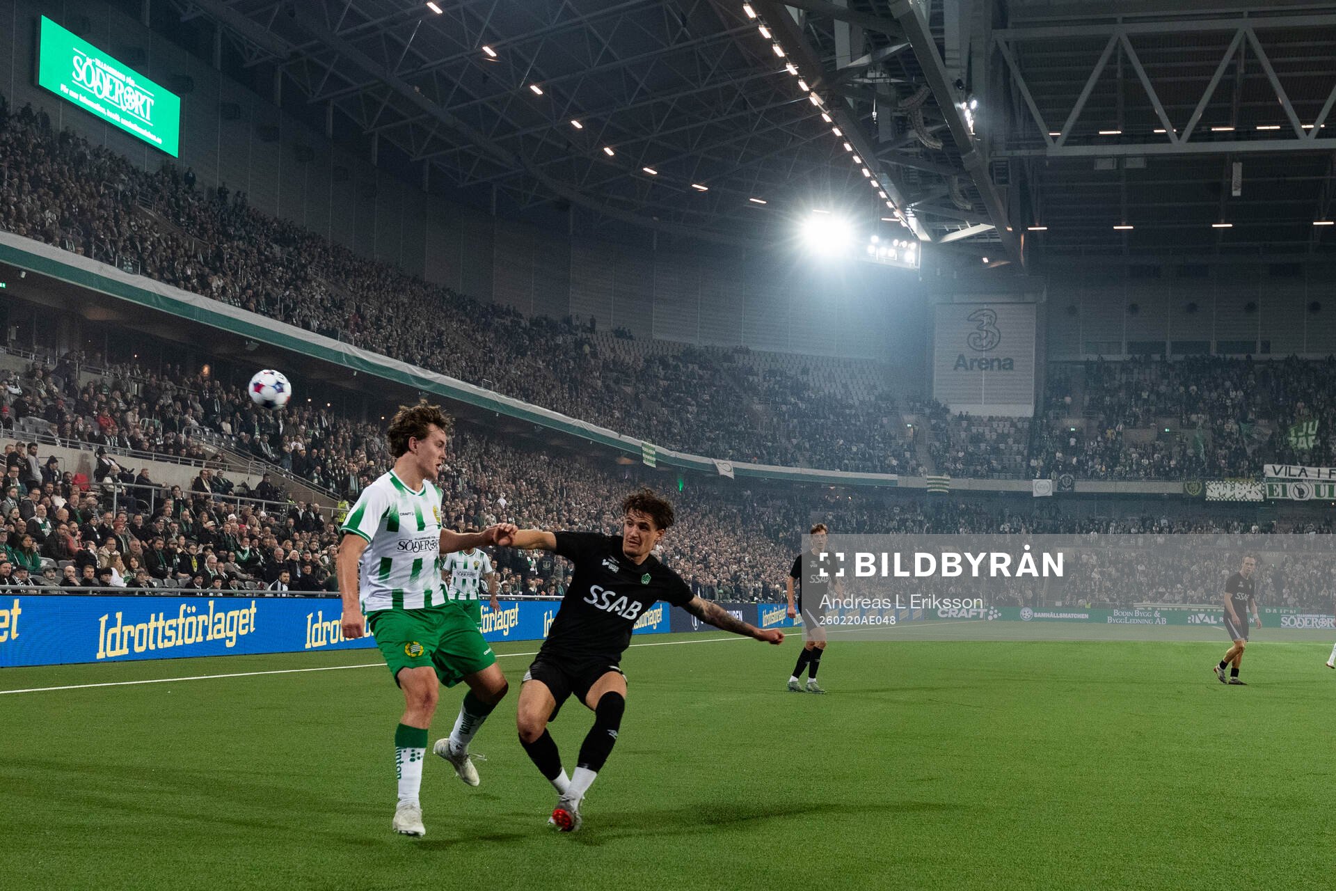 Hammarbys Hampus Skoglund och Brages Noah Åstrand John