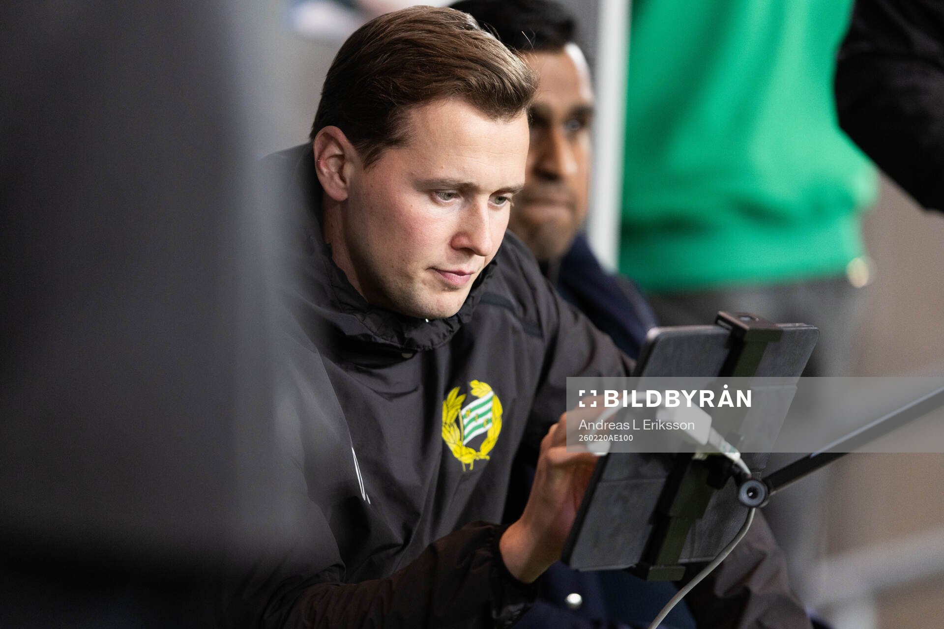 Hammarbys assisterande tränare Douglas Jakobsen innan