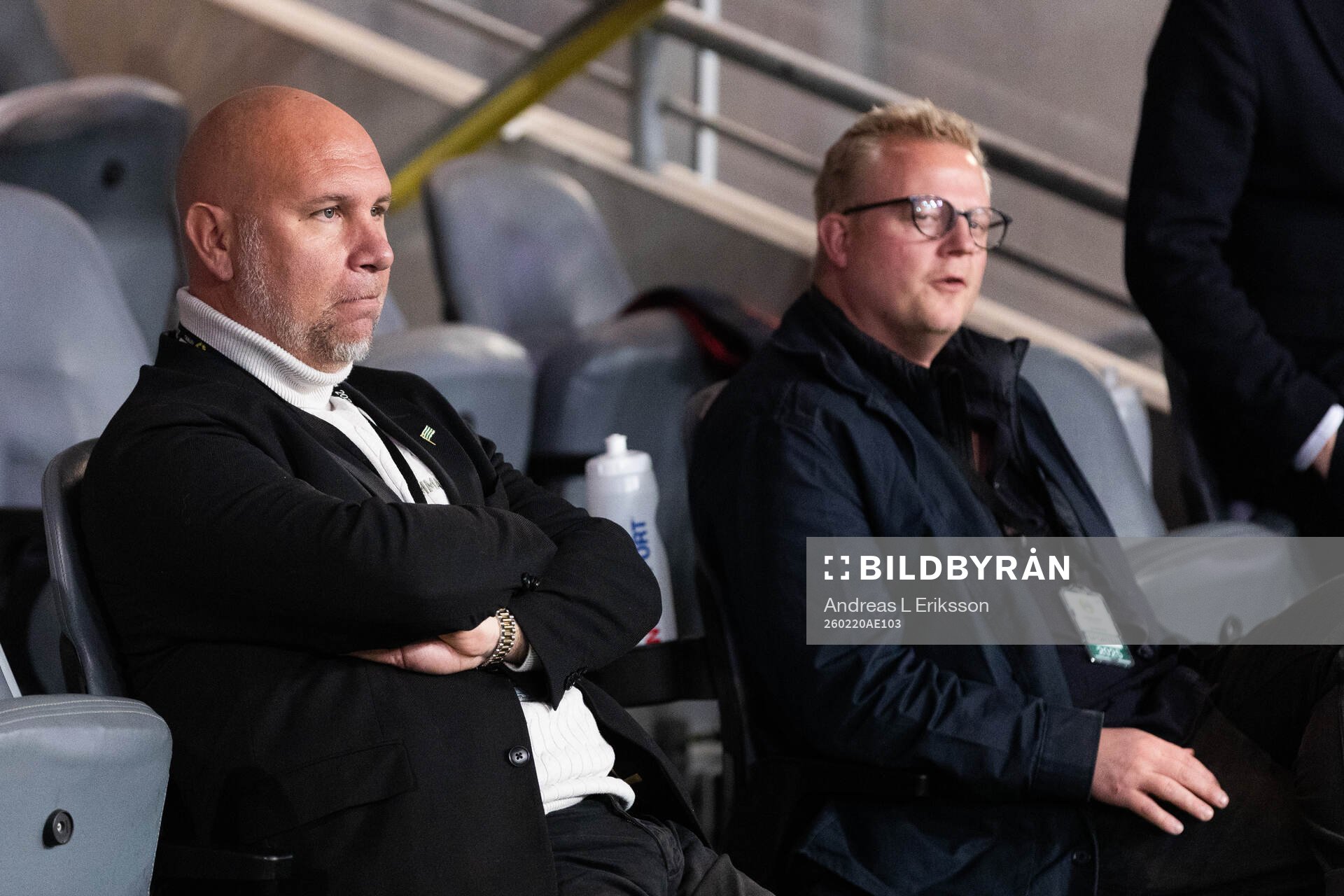 Hammarbys sportchef Mikael Hjelmberg och chefsscout Philip