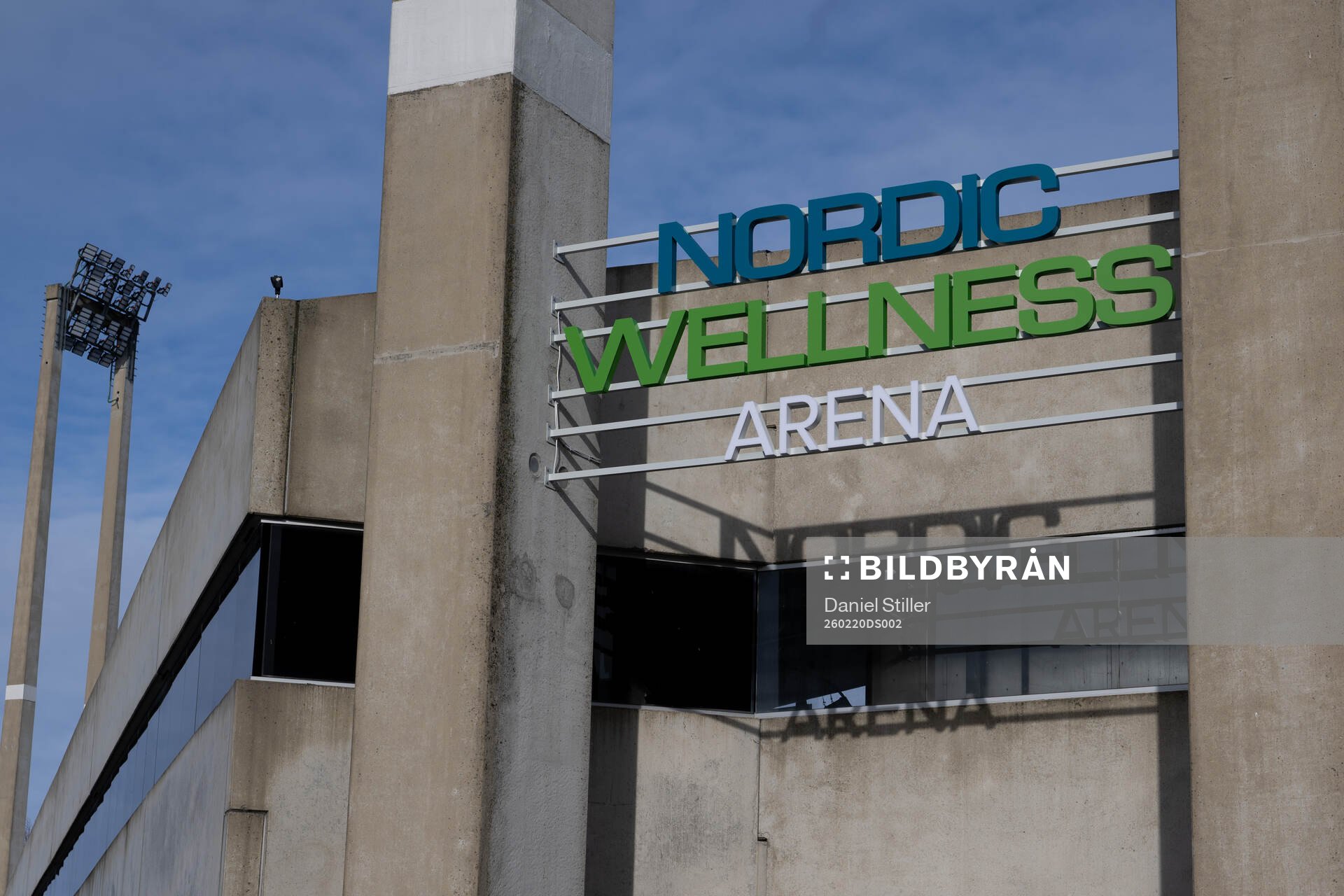 Exteriör av Nordic Wellness Arena