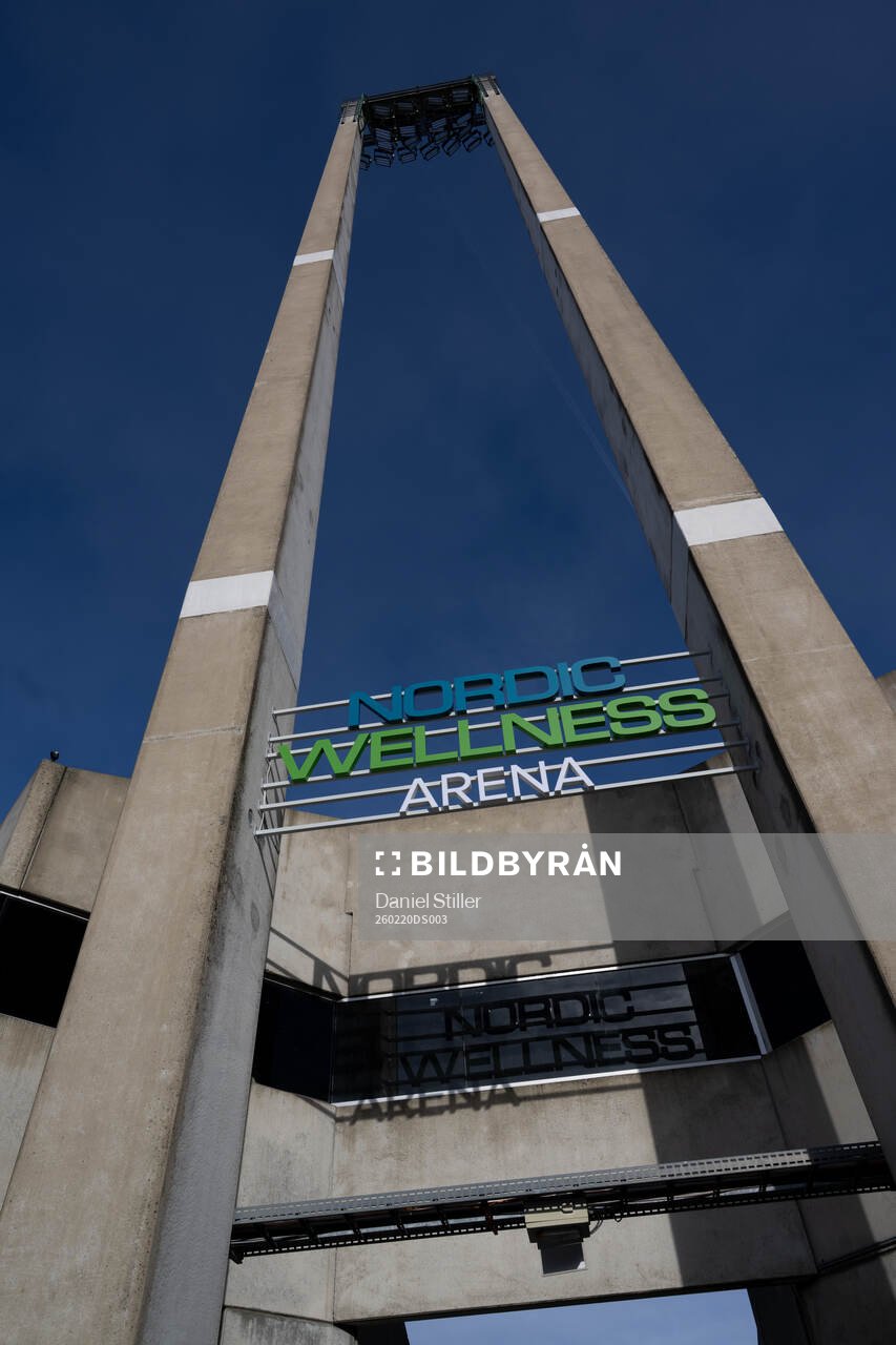 Exteriör av Nordic Wellness Arena