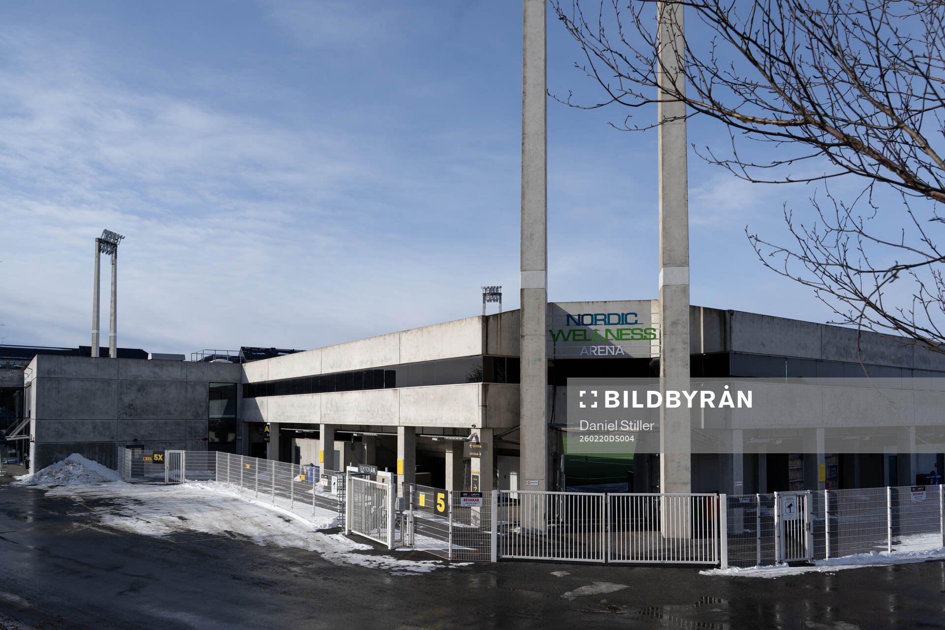 Exteriör av Nordic Wellness Arena