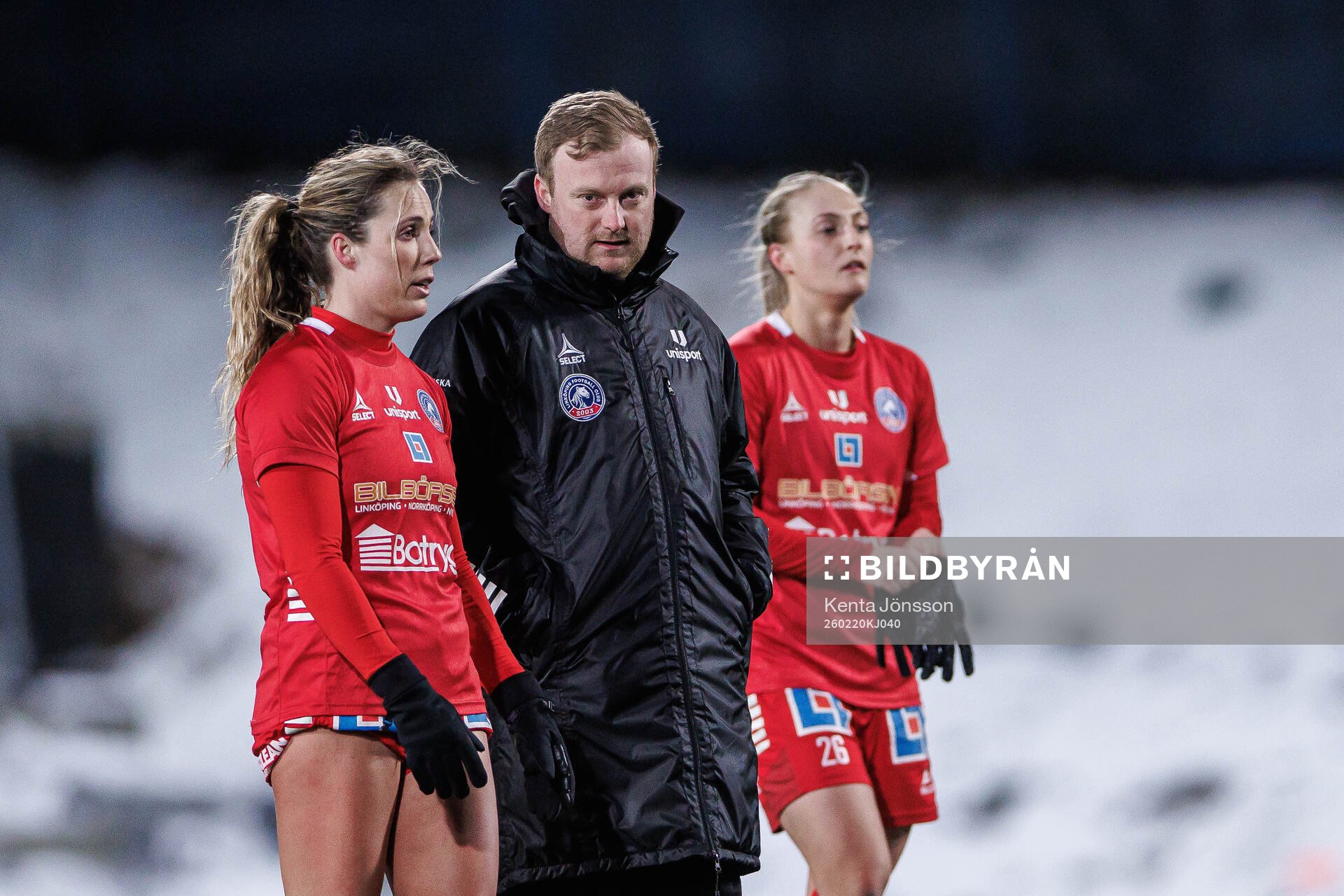 Linköpings Ashlynn Nicole Serepca och tränare Charlie
