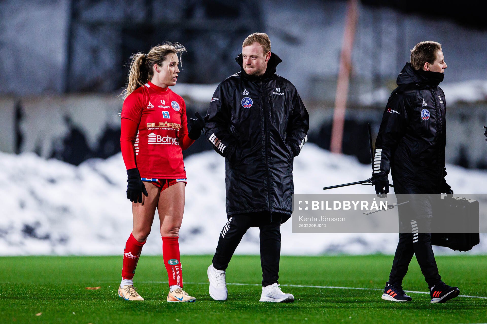 Linköpings Ashlynn Nicole Serepca och tränare Charlie