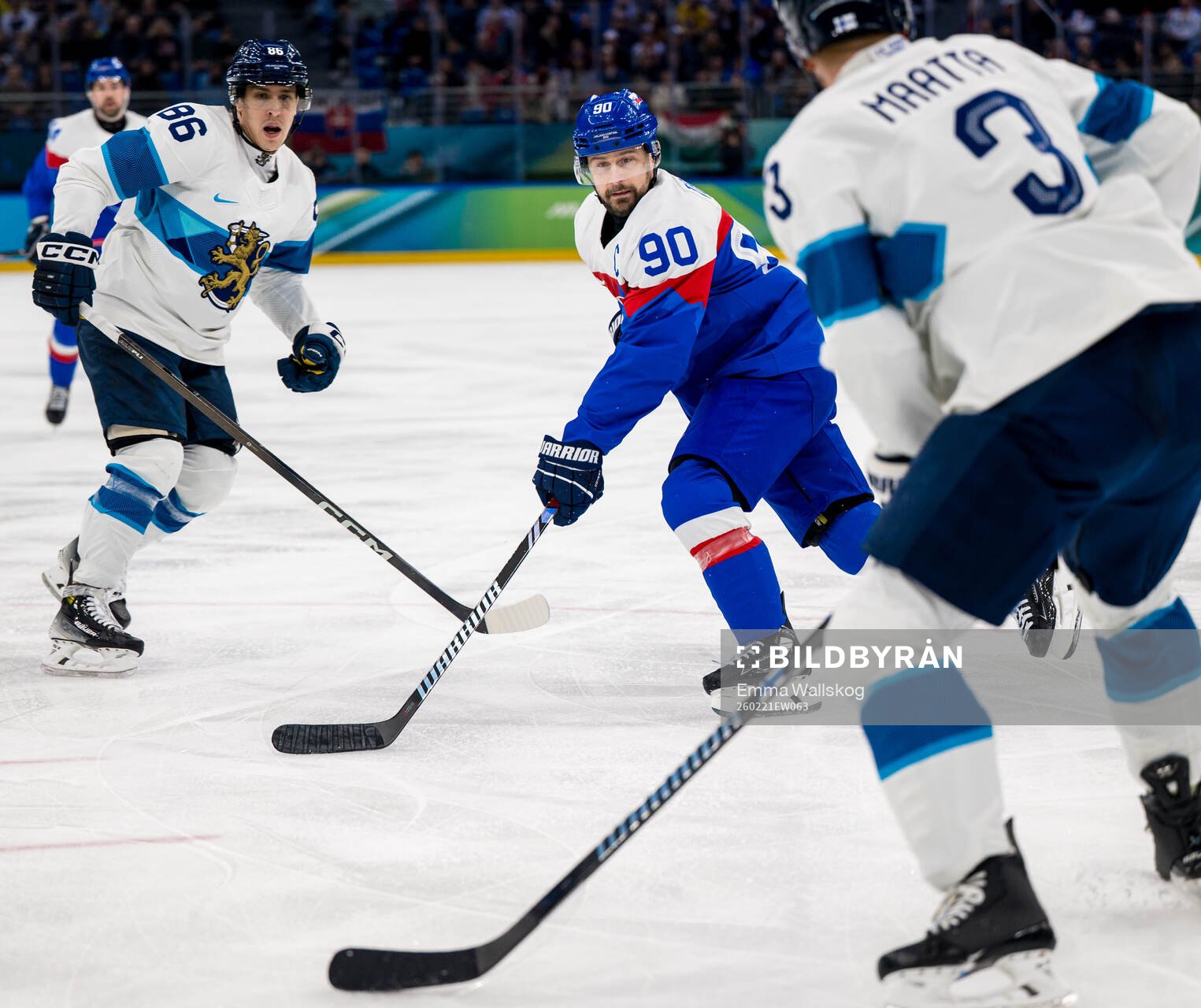 Tomas Tatar of Slovakia in the men's ice hockey bronze