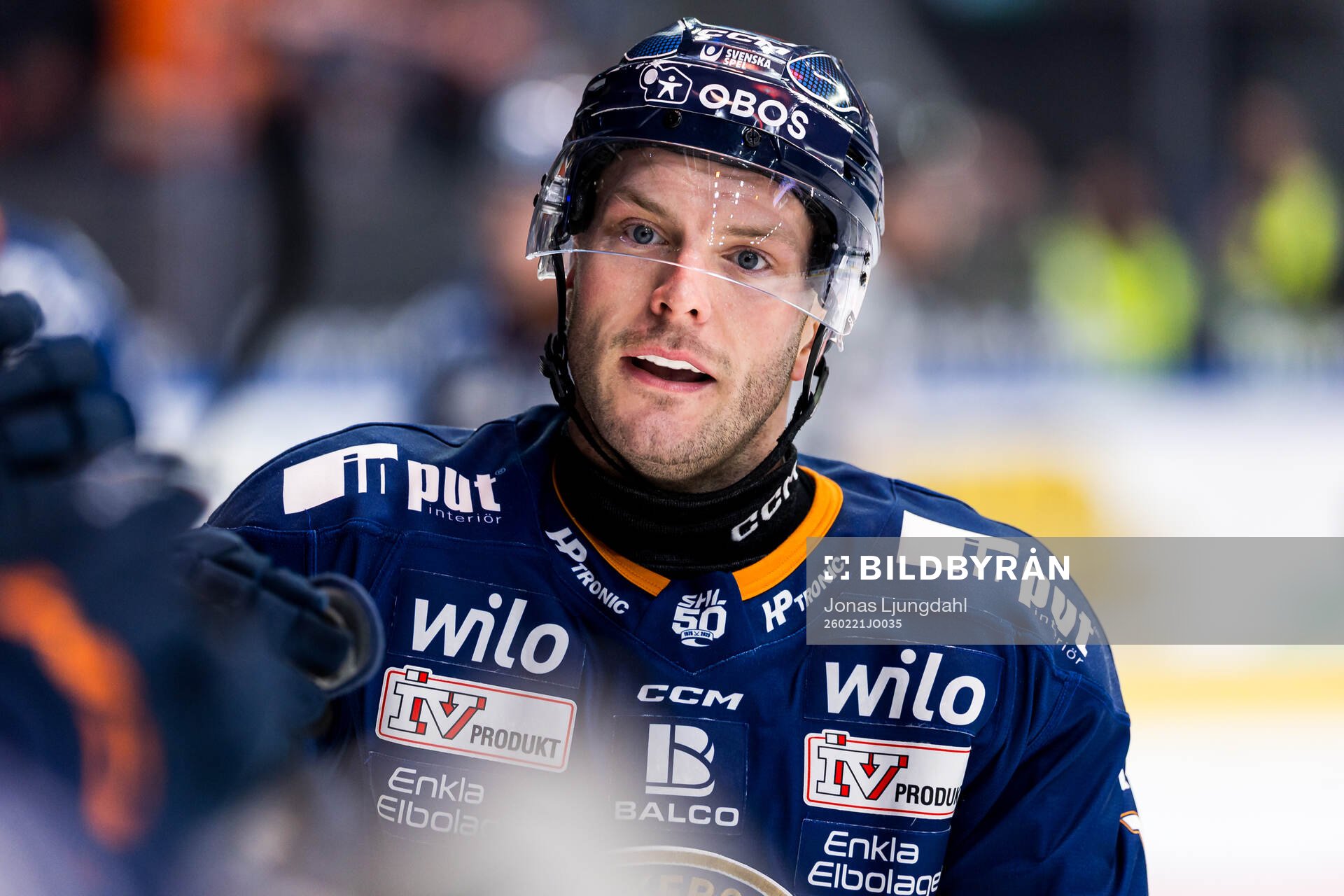 Växjös Brogan Rafferty jublar