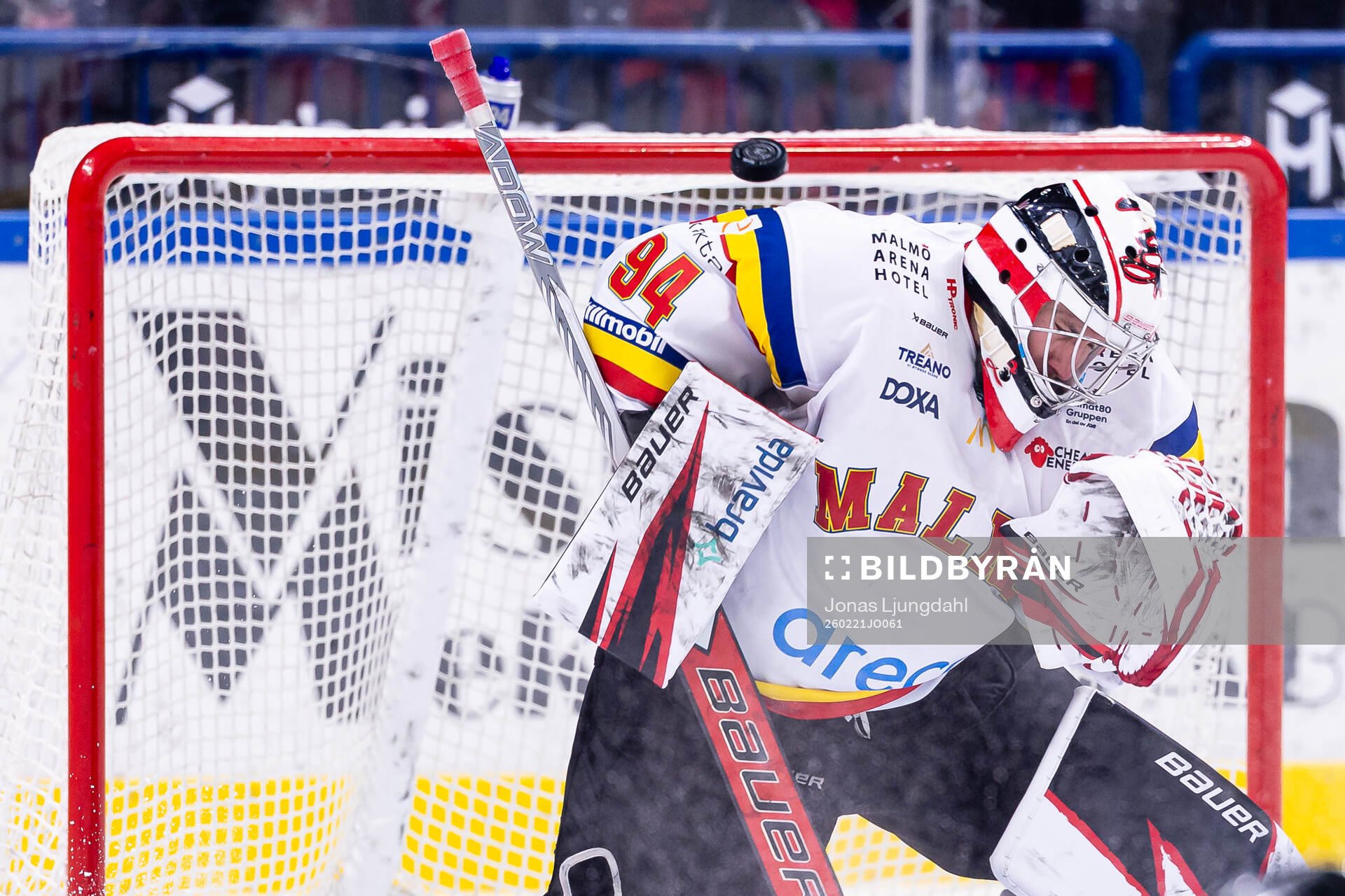 Malmö Redhawks målvakt Marek Langhamer