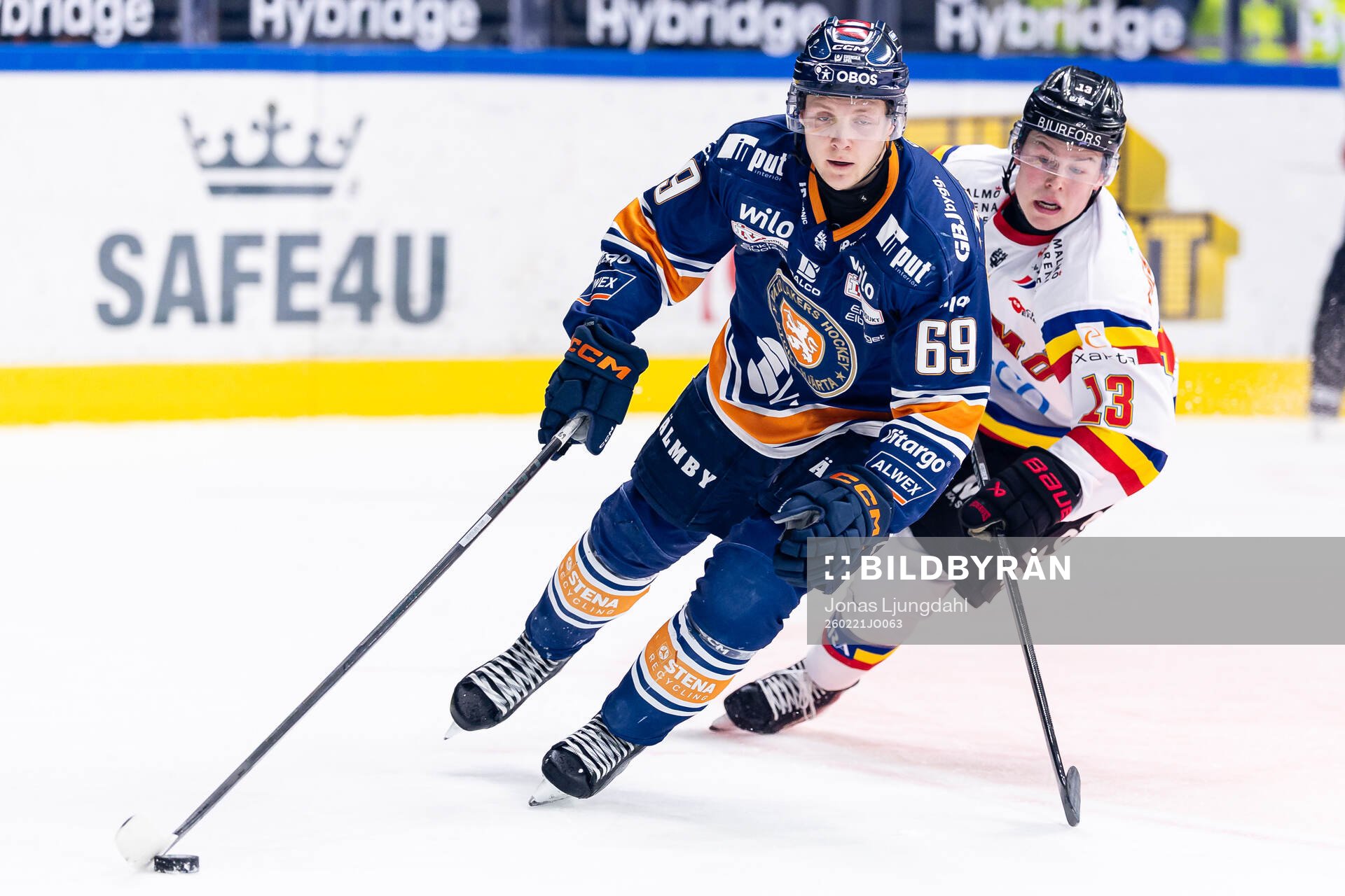 Växjös Morgan Anderberg och Malmö Redhawks Petter