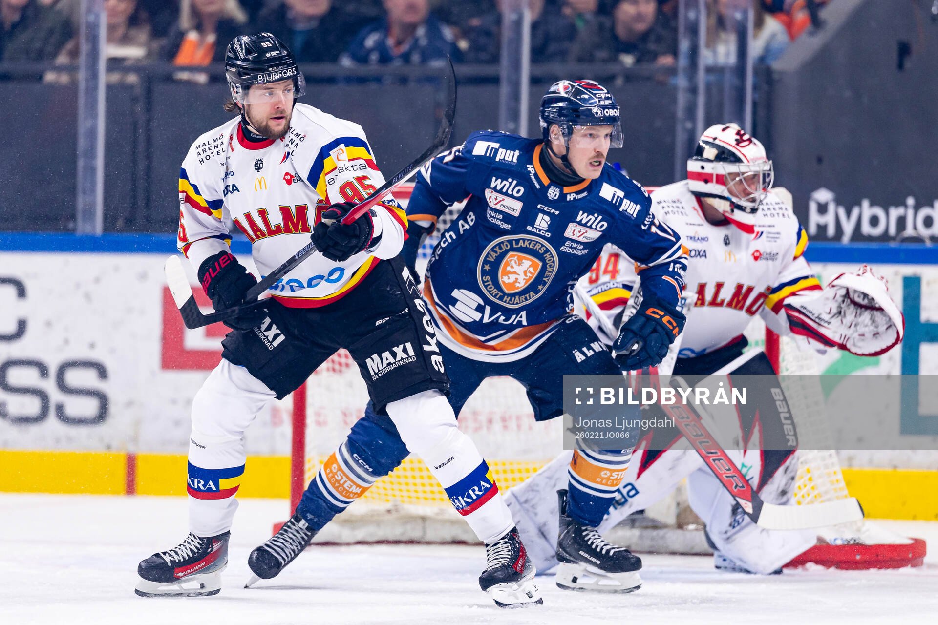 Malmö Redhawks Carl Persson och Växjös Erik Andersson