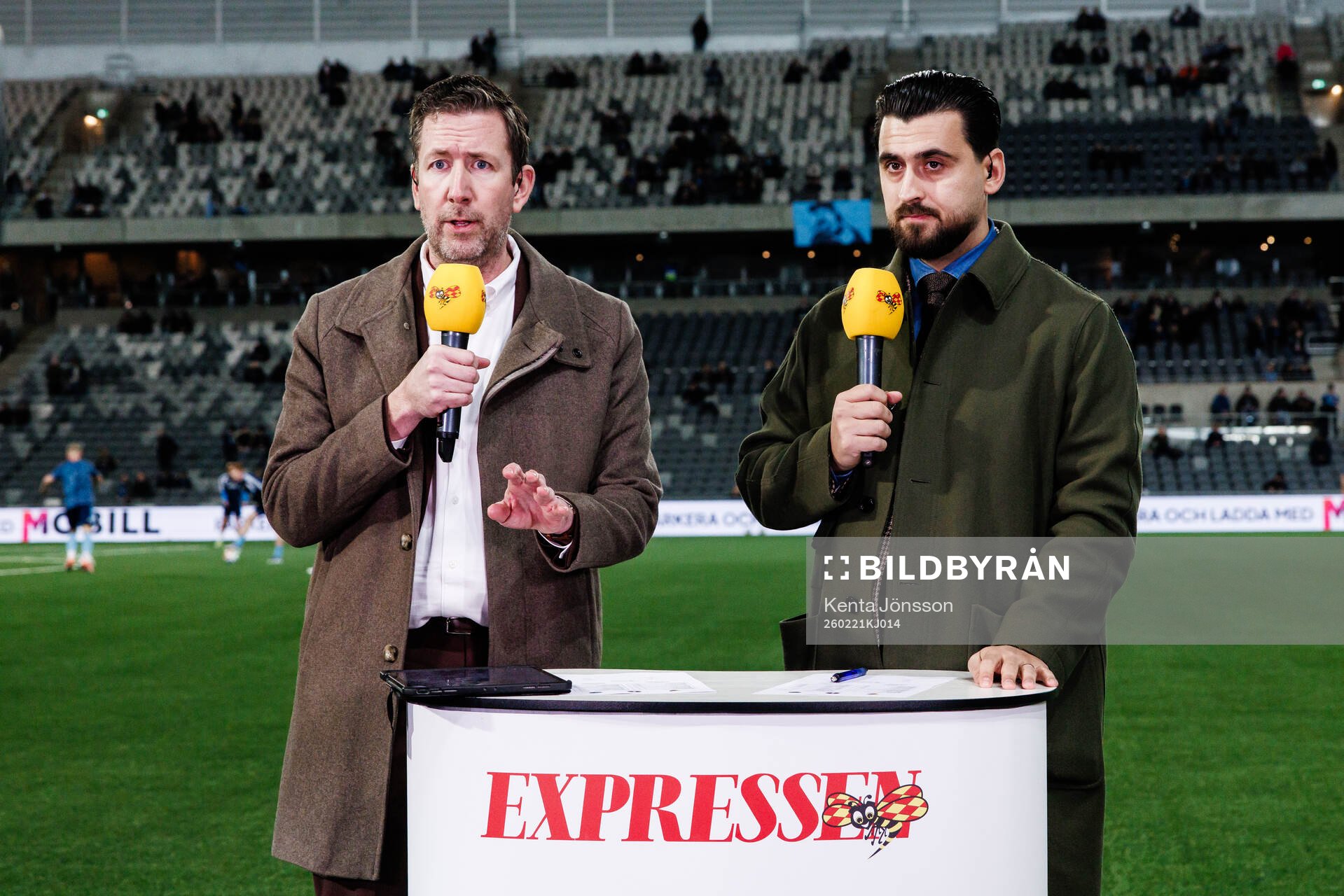 Expressens programledare Jonas Dahlquist och expert Anel