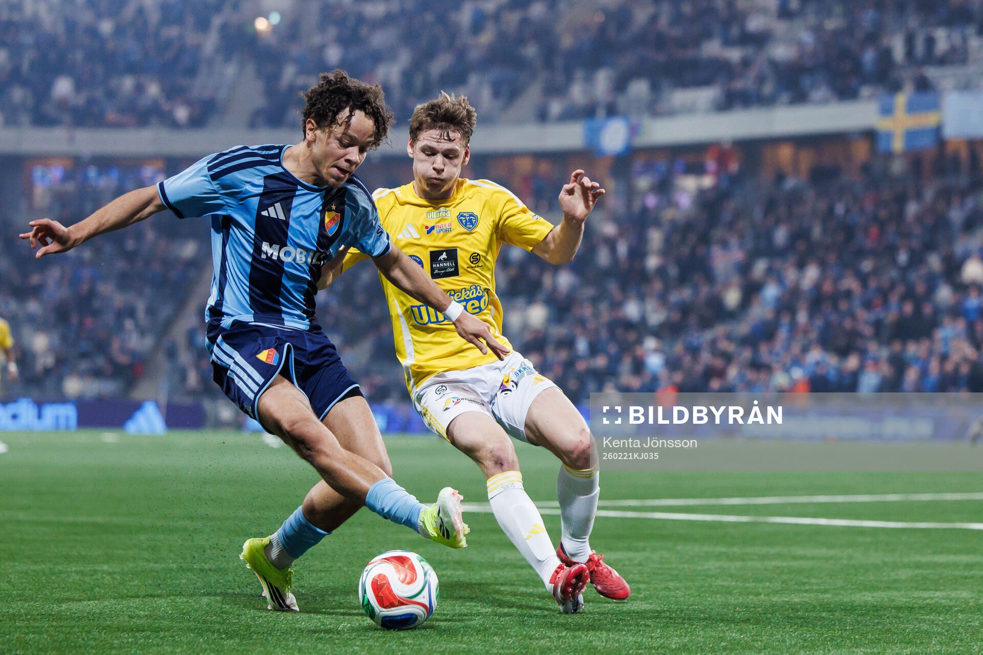 Djurgårdens Mikael Anderson och Falkenbergs Melker Nilsson