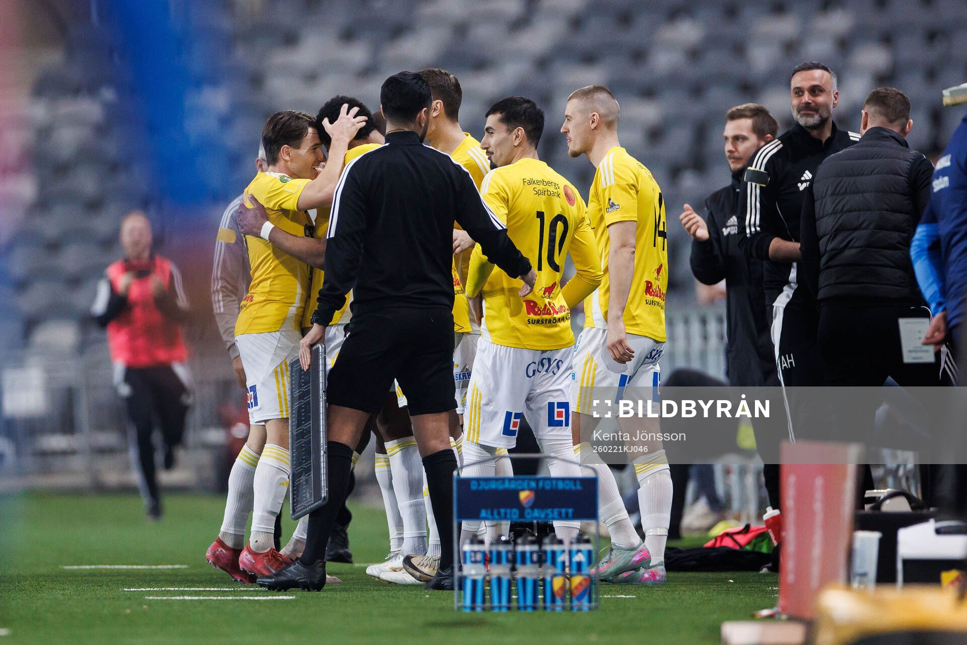 Falkenbergs FFs Hugo Komano jublar